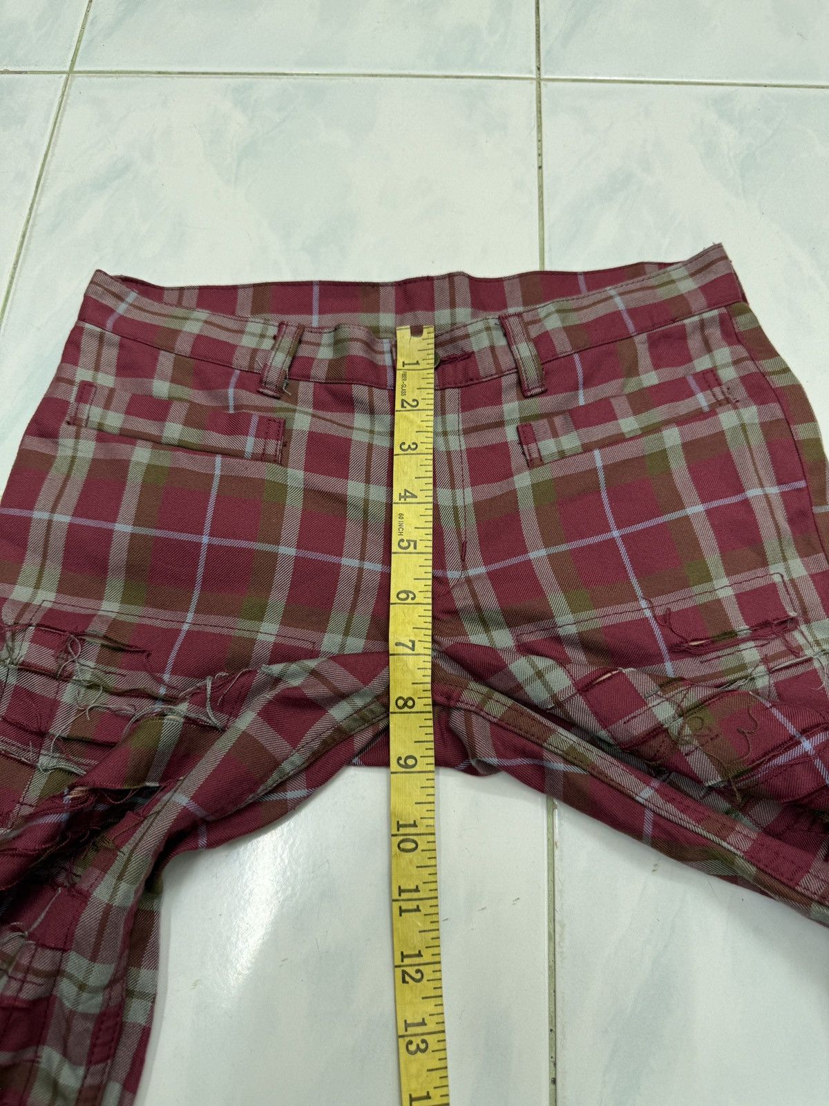 Hysteric Glamour 🔥🔥🔥ARCHIVE HYSTERIC GLAMOUR TARTAN PUNK PANTS Size 28" / US 6 / IT 42 - 23 Thumbnail