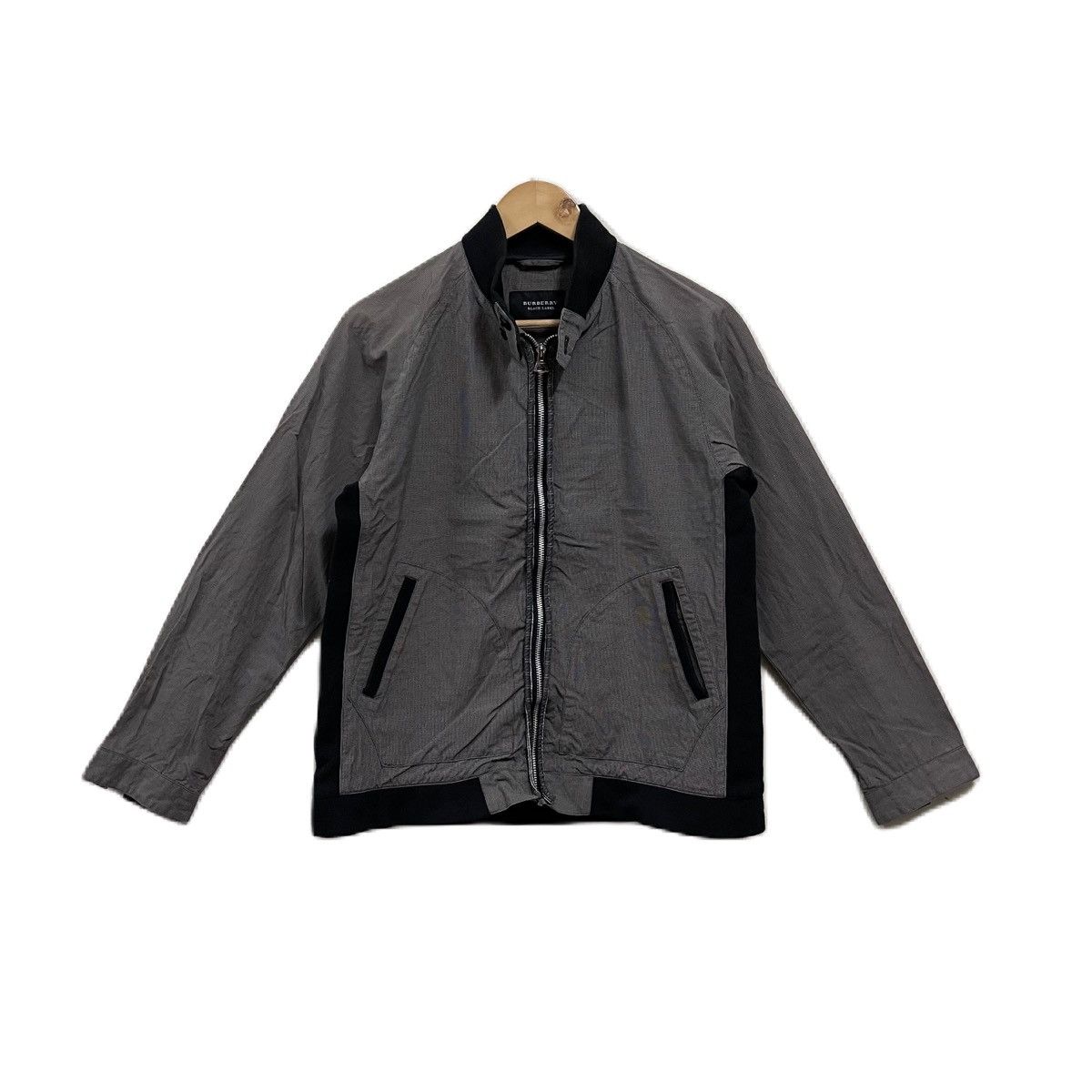 image of Burberry Black Label Jacket Zipper in Grey, Men's (Size Medium)
