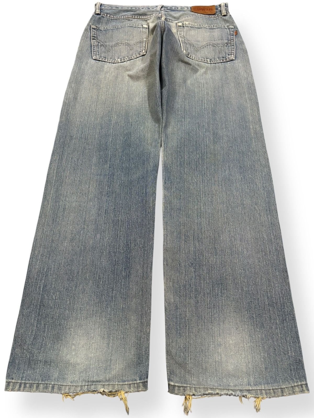 Edwin Vintage Edwin 505X Selvedge Mud Wash Loose Distressed Jeans Size US 31 - 3 Thumbnail