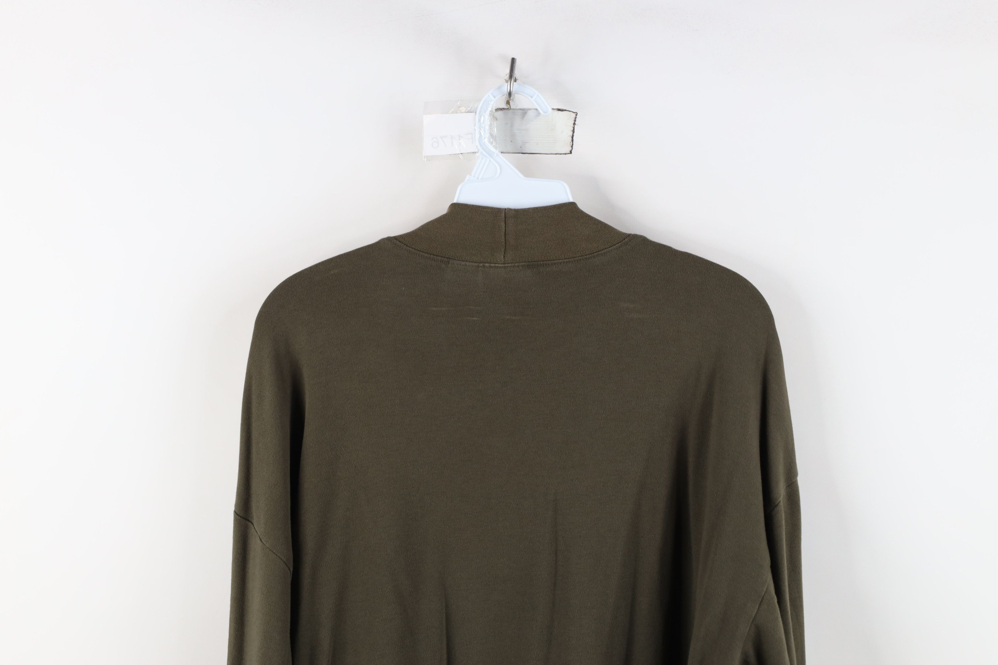Woolrich Woolen Mills Vintage 90s Woolrich Mock Neck Long Sleeve T-Shirt Green USA Size US L / EU 52-54 / 3 - 12 Thumbnail