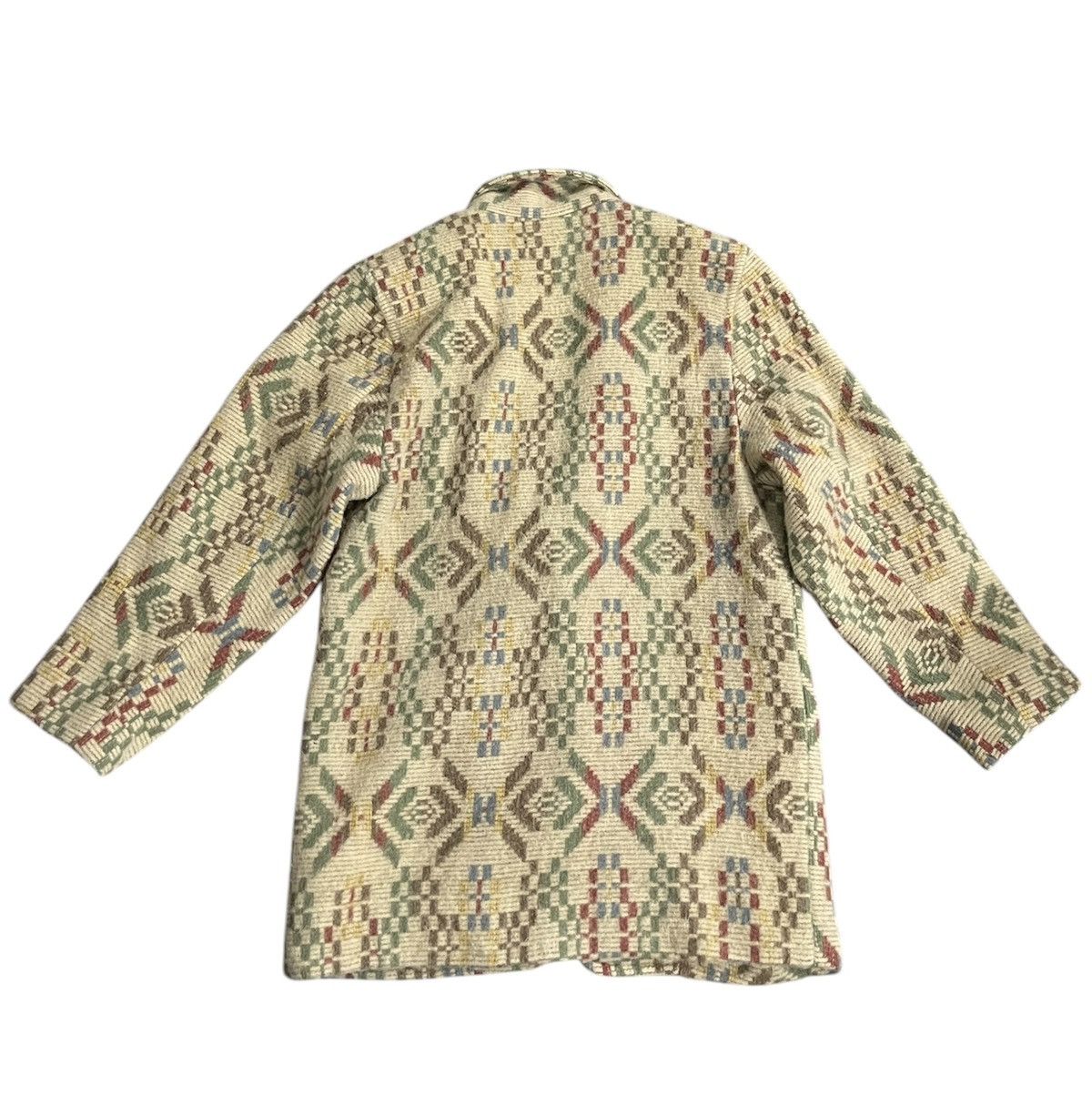 Vintage Vintage Ruff Hewn Abstract Aztec Wool Style Blazer Size US L / EU 52-54 / 3 - 2 Thumbnail