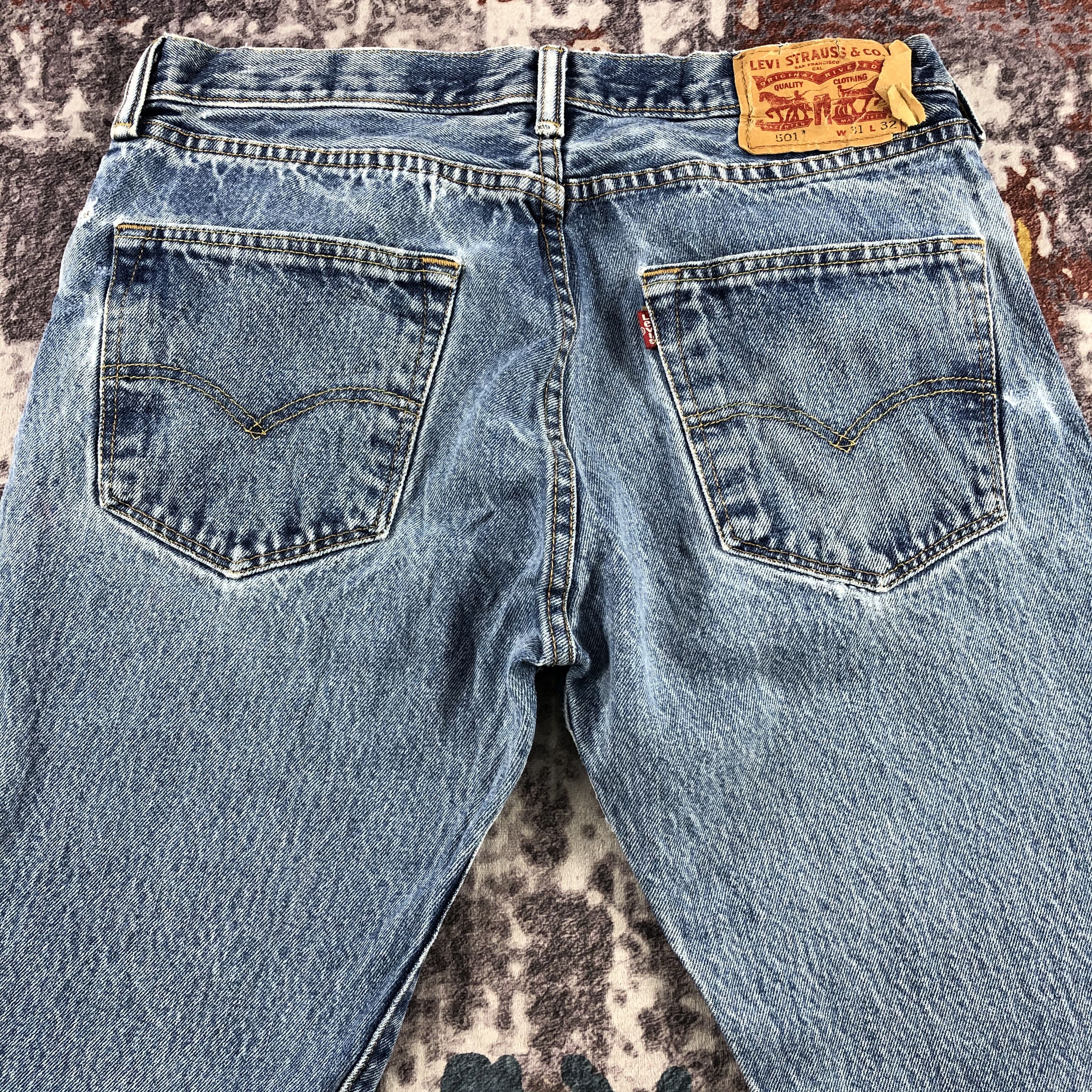 Levi's Vintage Blue Wash Levis 501 Jeans-JM3024 Size US 32 / EU 48 - 5 Thumbnail