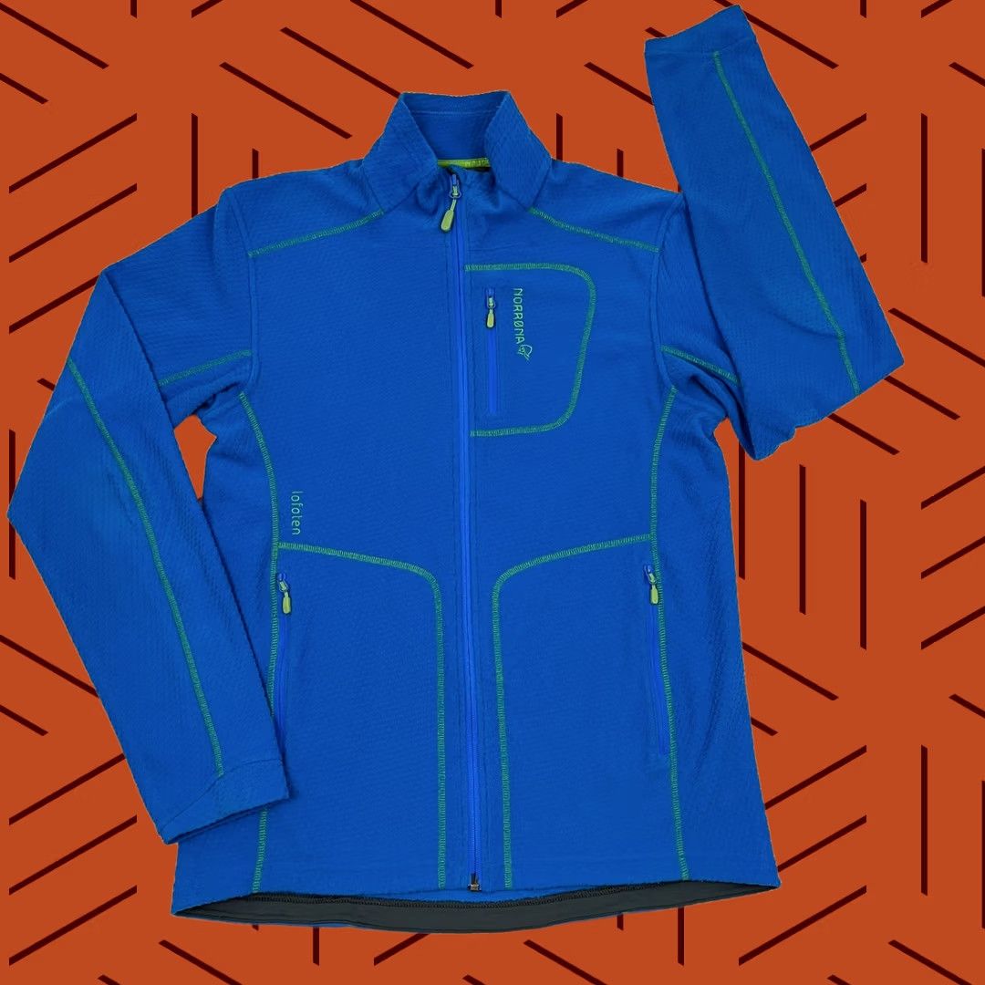 Vintage Norrona Lofoten Warm 1 Jacket Men M Blue Fleece Full Zip Outdoor Midlayer Hiking Shirt Size US M / EU 48-50 / 2 - 1 Thumbnail