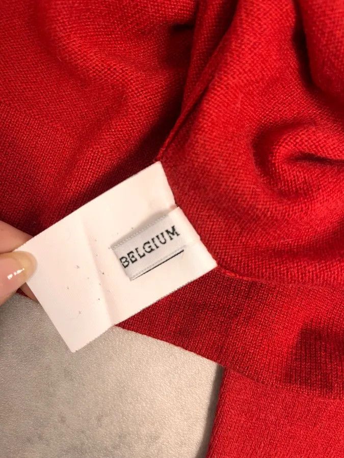Ann Demeulemeester Ann Demeulemeester Buttoned Red Turtleneck Sweater Size US M / EU 48-50 / 2 - 9 Thumbnail