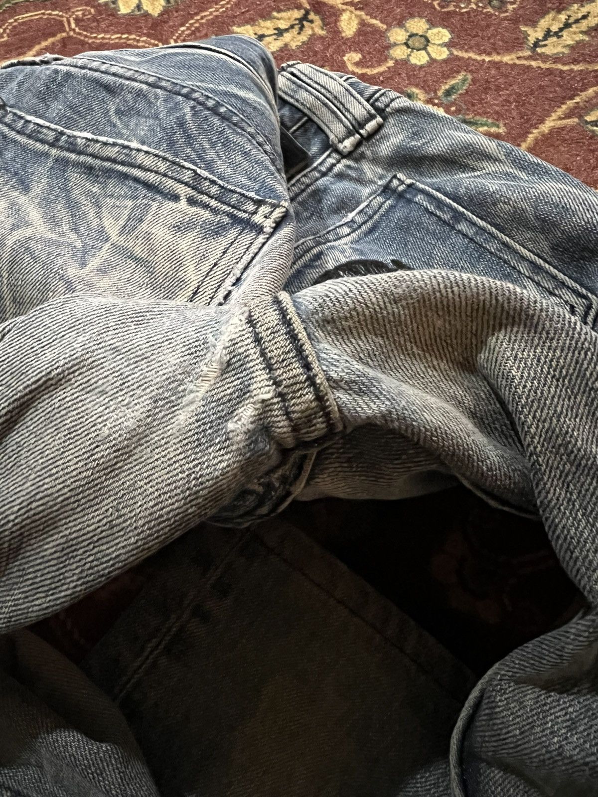 Japanese Brand ROAR CROSS PISTOL DISTRESSED JEANS Size 30" / US 8 / IT 44 - 3 Thumbnail