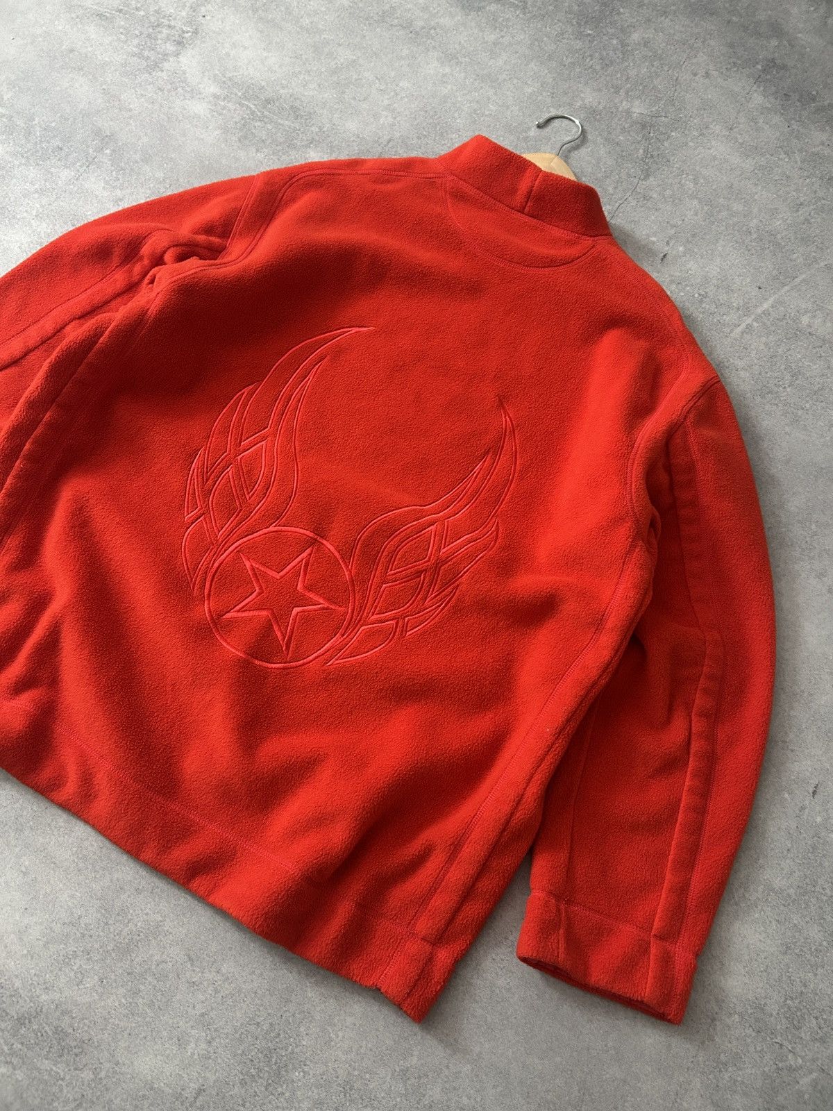 JET SET Vintage Jet Set Stars Big logo red fleece y2k Size US M / EU 48-50 / 2 - 3 Thumbnail