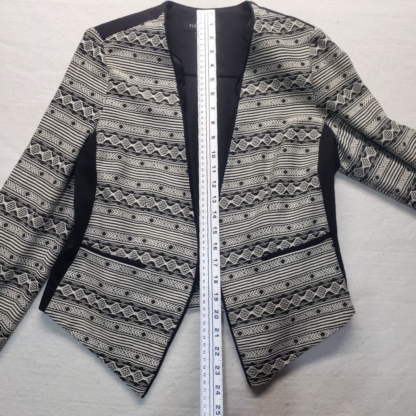 Vintage NEW Perceptions Cardigan Sweater Coat Women Adult 10 Gray Black Cotton Polyester Spandex Sweater Womens 90s? Size L / US 10 / IT 46 - 7 Thumbnail