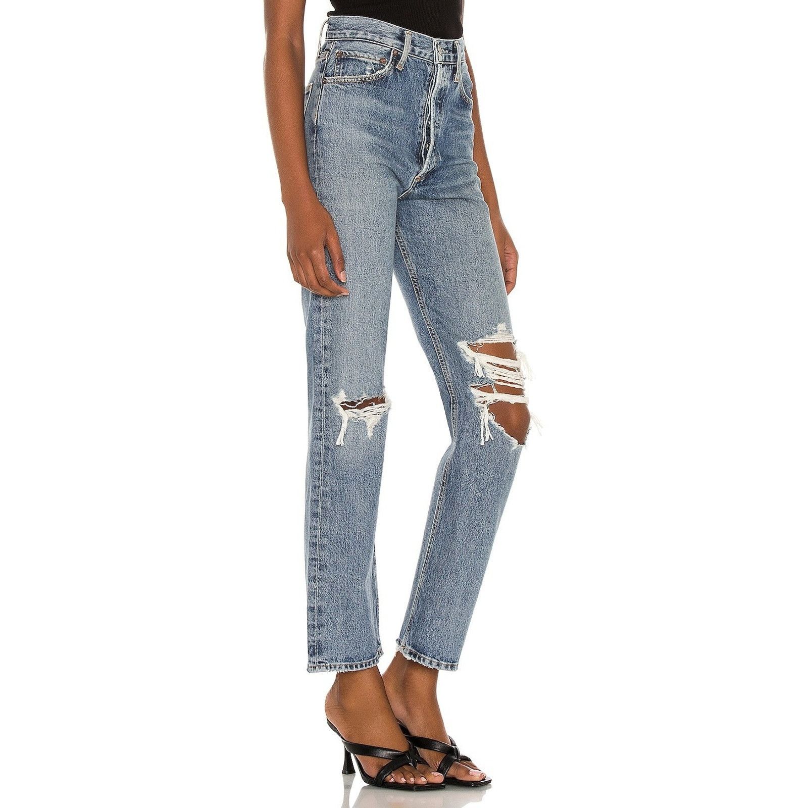 Agolde Agolde 90s Pinch Waist High Rise Womens Denim Jeans Size 27 Size 27" / US 4 / IT 40 - 2 Thumbnail