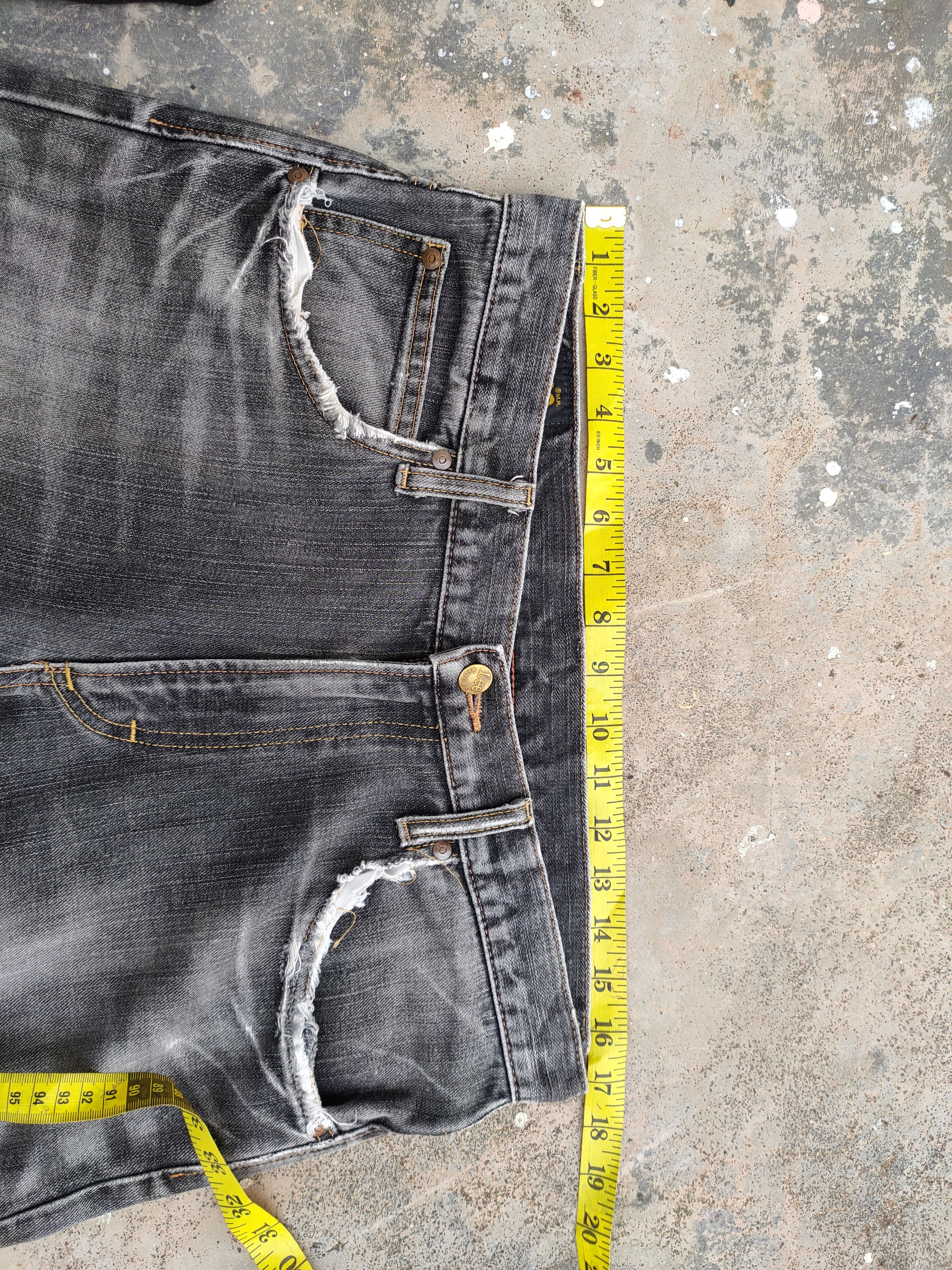 Jean × Lee × Vintage W34 VINTAGE LEE BLACK RIPPED JEANS DENIM PANTS Size US 34 / EU 50 - 9 Thumbnail