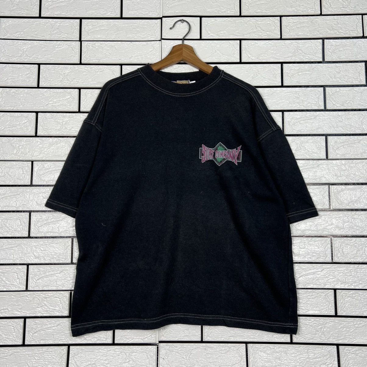 Japanese Brand SURF COMPANY Small Logo Tee #4172-C191 Size US L / EU 52-54 / 3 - 1 Thumbnail