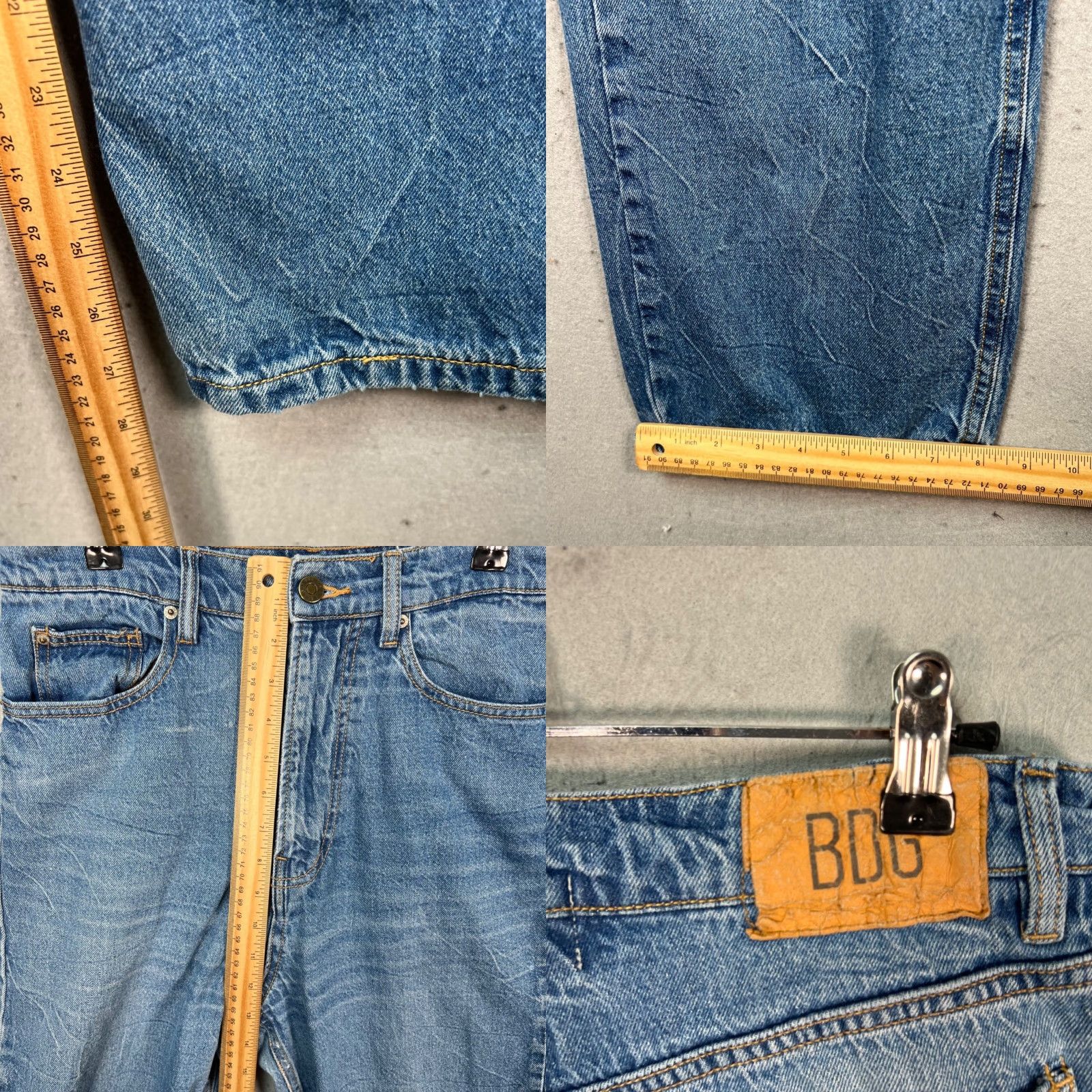 Bdg BDG Womens Jeans 27 High-Waisted Relaxed Fit Blue Denim 100% Cotton Size 27" / US 4 / IT 40 - 8 Thumbnail