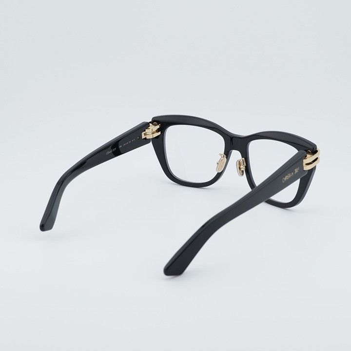 Dior Dior CDIORO S1F 10BB Eyeglasses Shiny Black 54mm Square Size ONE SIZE - 3 Thumbnail