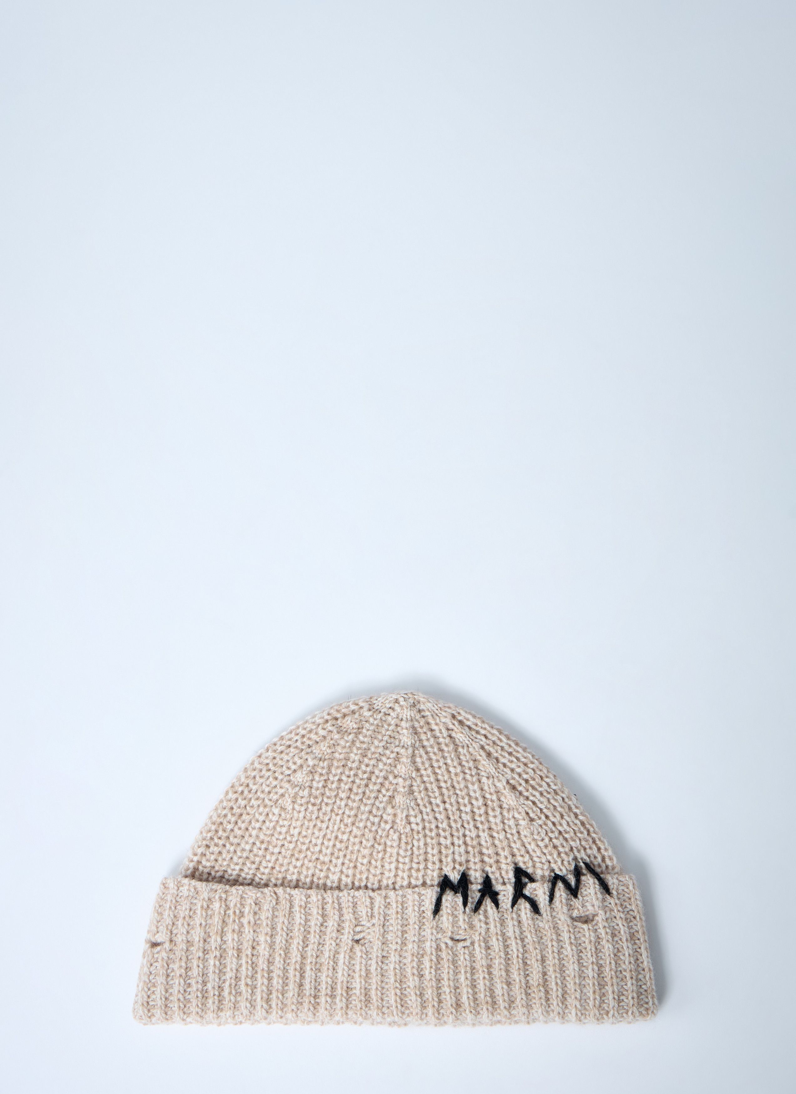 Marni Logo Motif Beanie Hat Size ONE SIZE - 1 Thumbnail