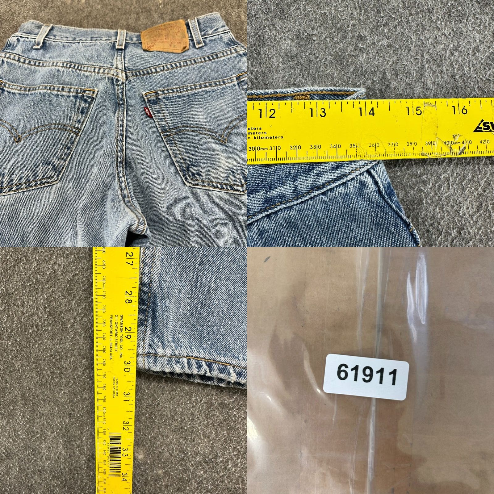 Levi's VINTAGE Levi's 560 Jeans Men 31 30 Blue Light Wash Tapered Relaxed 90s Denim 5-Pocket Logo Zipper Buttons Mens Size US 31 - 9 Thumbnail