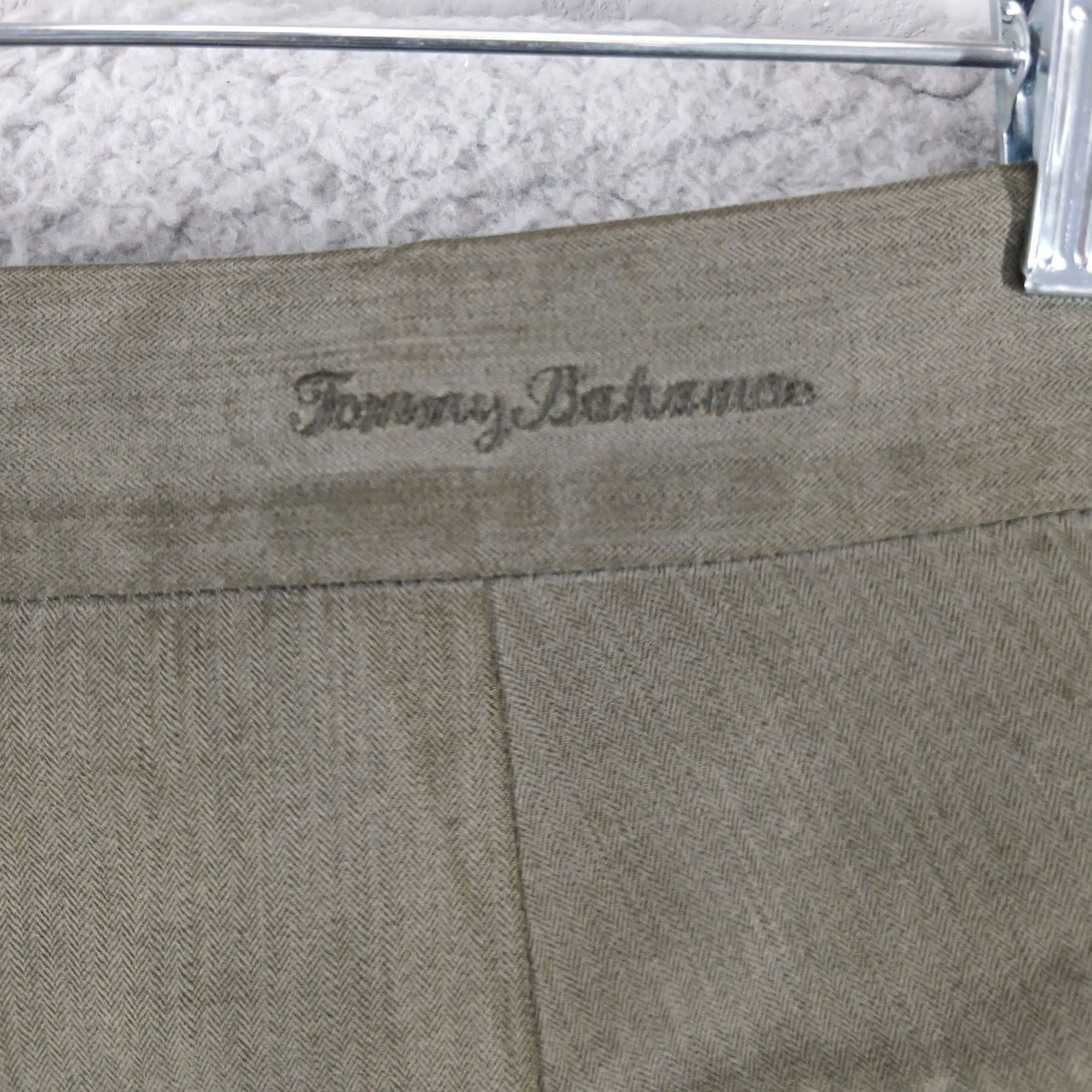 Tommy Bahama Tommy Bahama Dress Pants Silk Bamboo Blend 40x34 Green Pleated Size US 40 / EU 56 - 4 Thumbnail