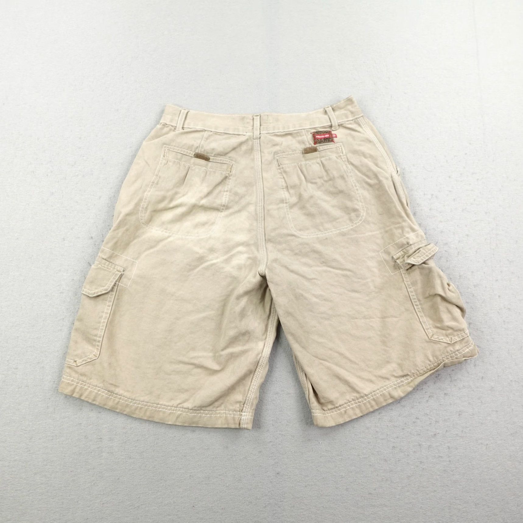 Vintage VINTAGE Mecca Cargo Shorts Mens 32 Khaki Beige Baggy Relaxed 10in Inseam Hip Hop Skater Y2K Men Size US 32 / EU 48 - 5 Thumbnail