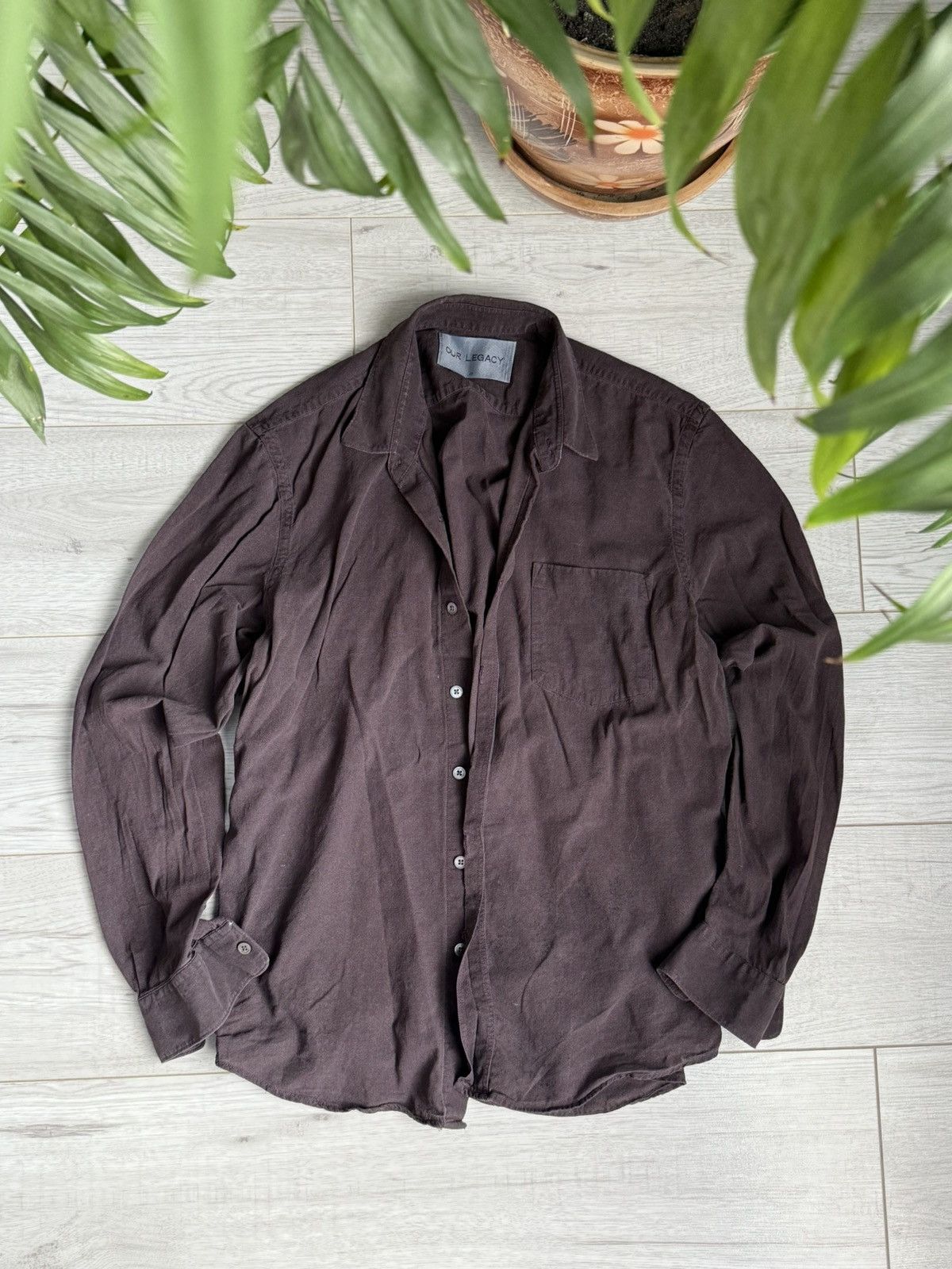 Our Legacy - Reincarnation Suede Shirt Black Suede