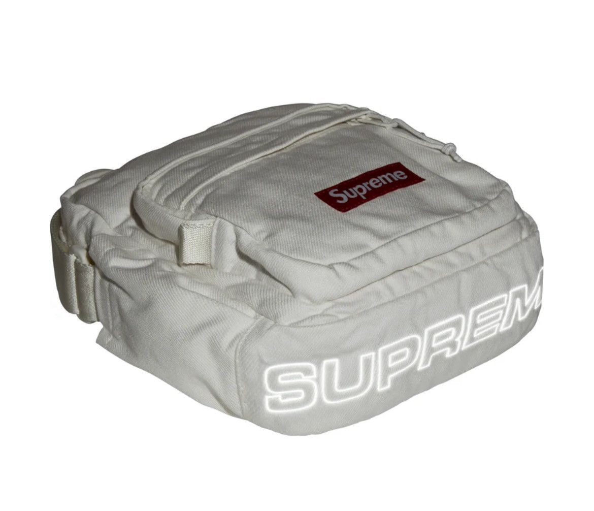 Supreme Supreme Denim Shoulder Bag FW25 White | Grailed