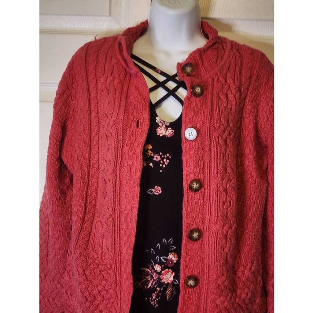 Talbots Talbots Pink Cardigan Size L / US 10 / IT 46 - 2 Thumbnail