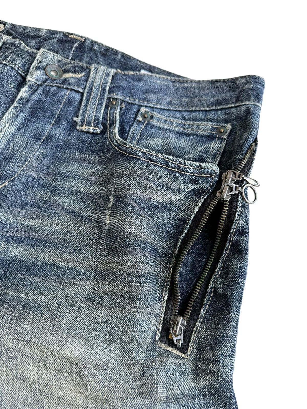 semanticdesign ⚡️⚡️Vintage Semantic Design Distressed Super Flare Jeans Size US 33 - 11 Thumbnail
