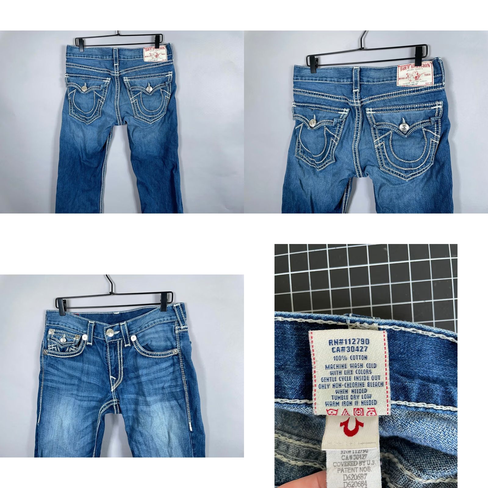 True Religion VINTAGE True Religion Jeans Bootcut Men's 33 x 27 5-Pocket Denim Blue Please laboriously adjust for searchability Size US 33 - 9 Thumbnail
