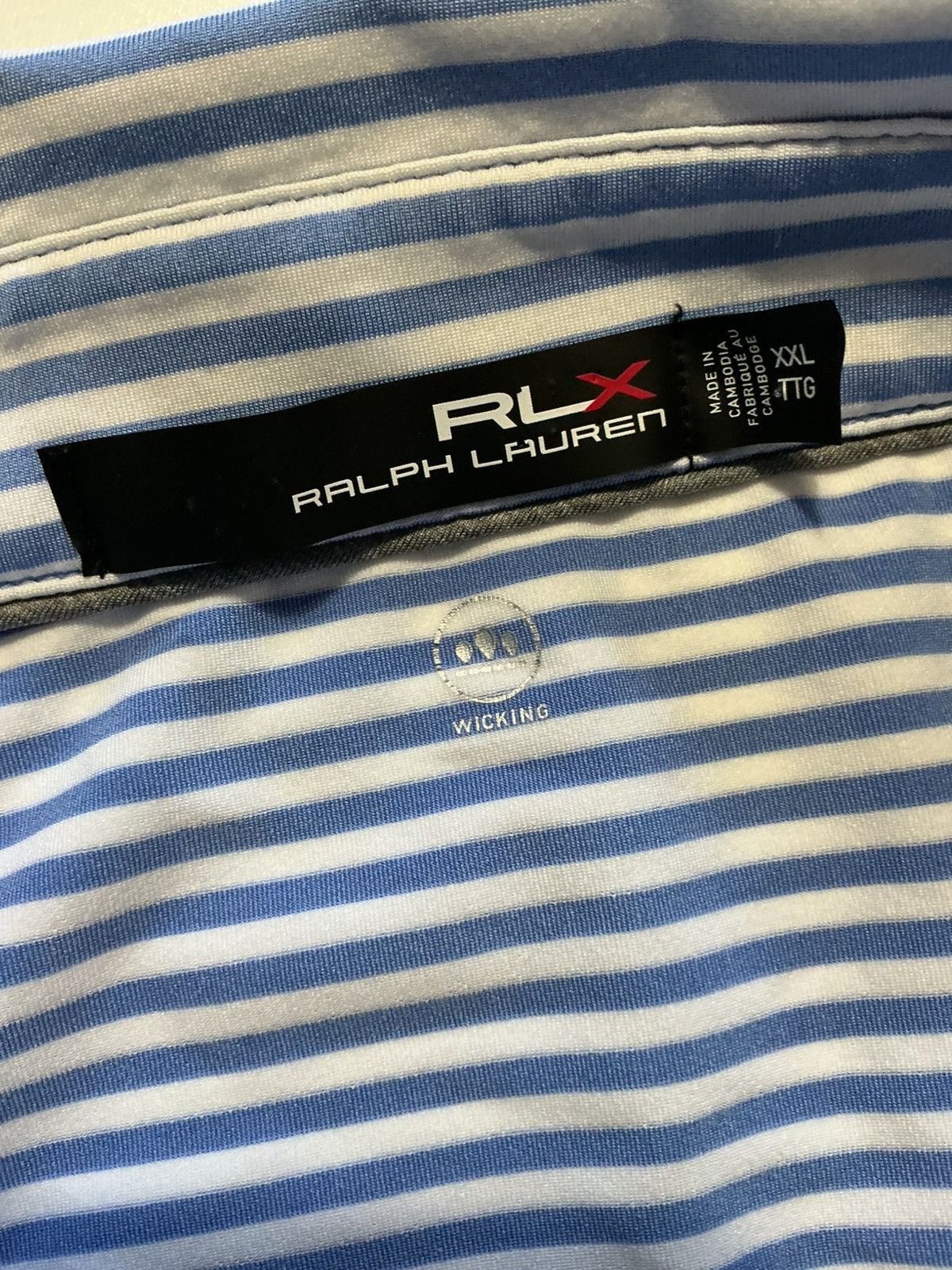 RLX Ralph Lauren RLX Ralph Lauren Wicking Golf S/S Performance Polo Shirt Size US XXL / EU 58 / 5 - 5 Thumbnail