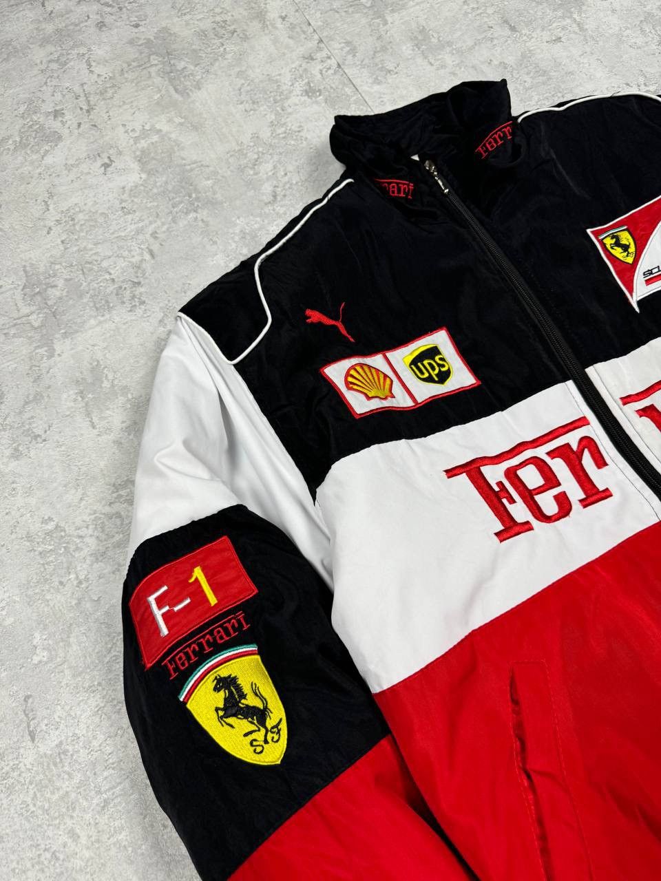 Vintage RARE Vintage Ferrari Racing Bomber Jacket Formula-1 Big Logo Size US M / EU 48-50 / 2 - 4 Thumbnail