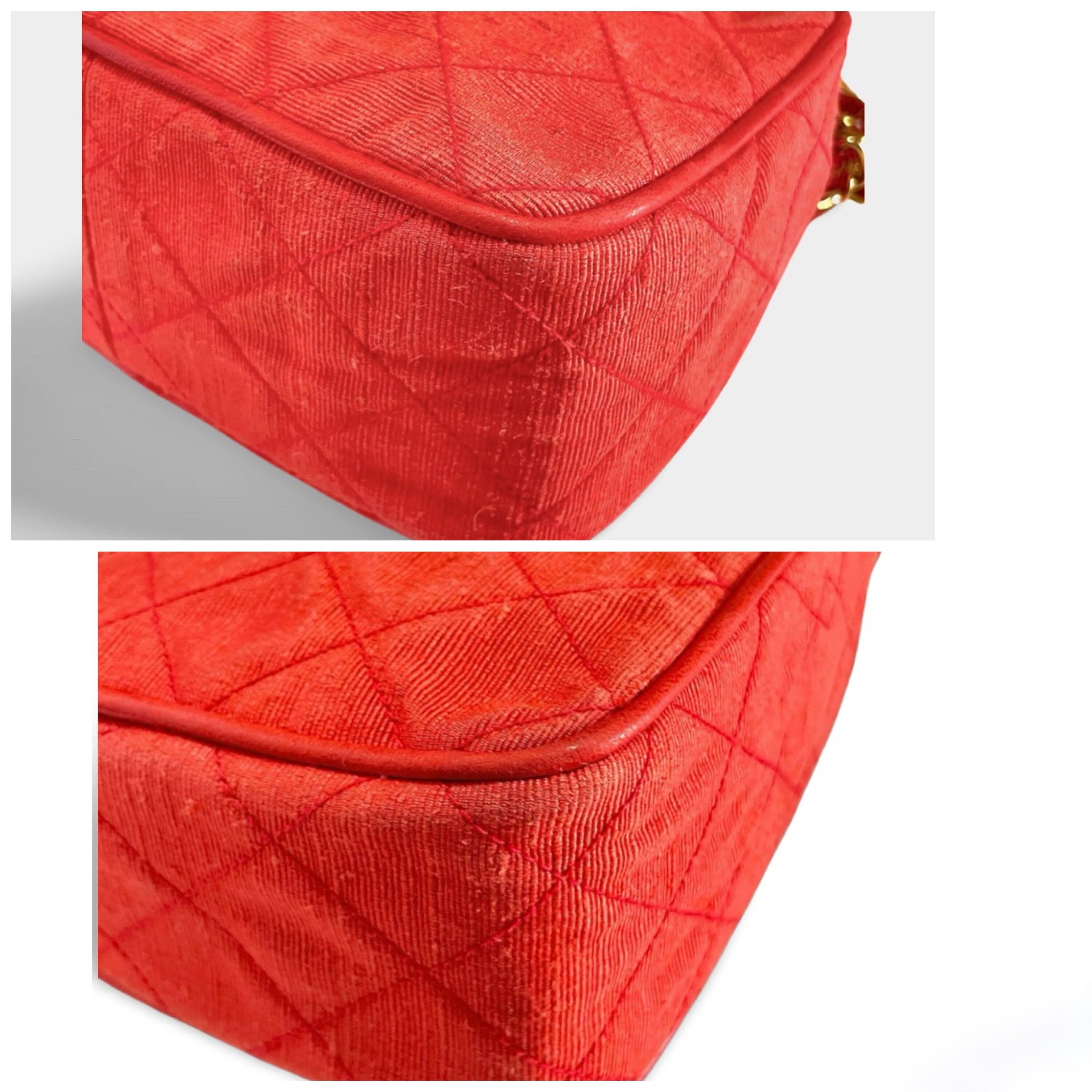 Chanel Vintage CHANEL red canvas camera bag style shoulder bag Size ONE SIZE - 6 Thumbnail