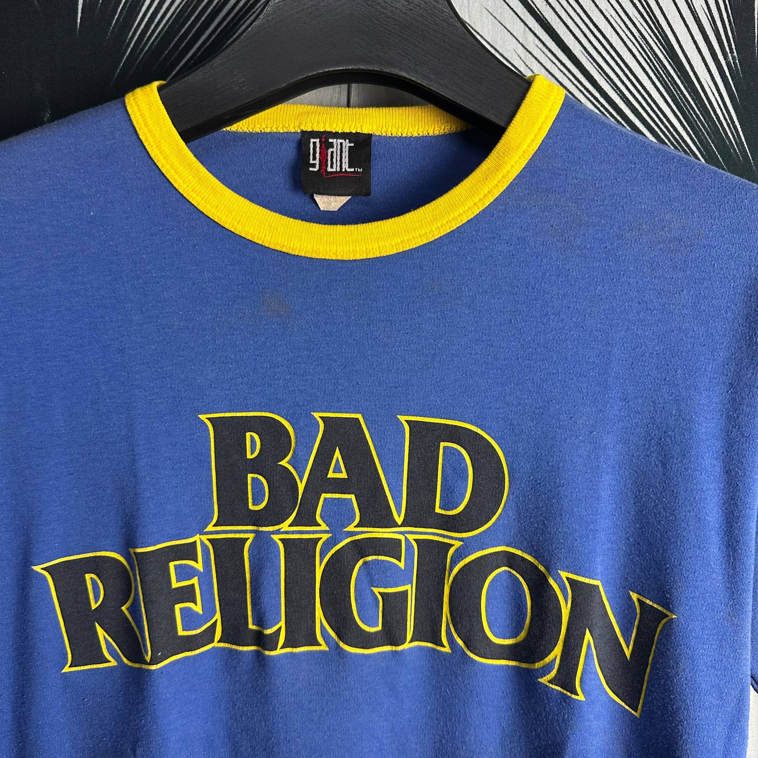 Band Tees Rare Vintage Bad Religion America Punk Rock Ringer T-Shirt Size US M / EU 48-50 / 2 - 6 Thumbnail