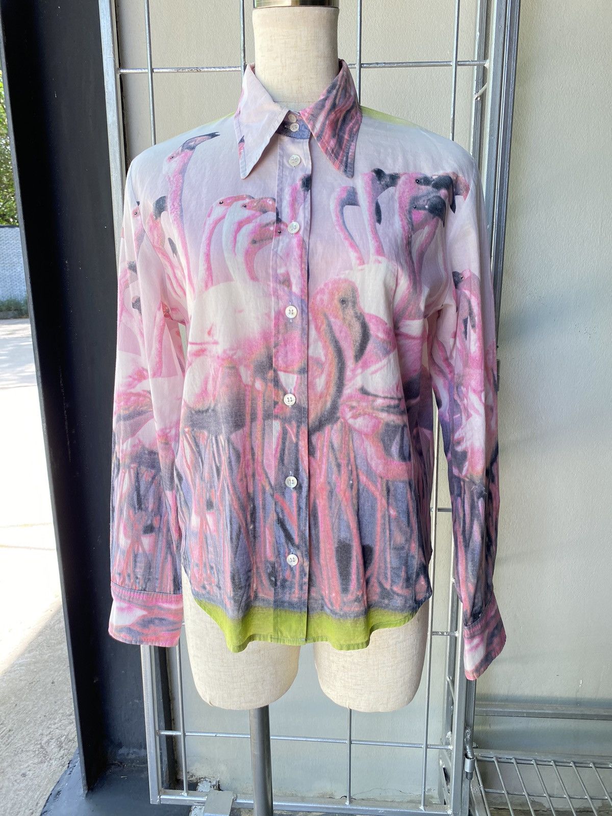 Paul Smith paul smith flamingo printed shirt Size ONE SIZE - 4 Thumbnail