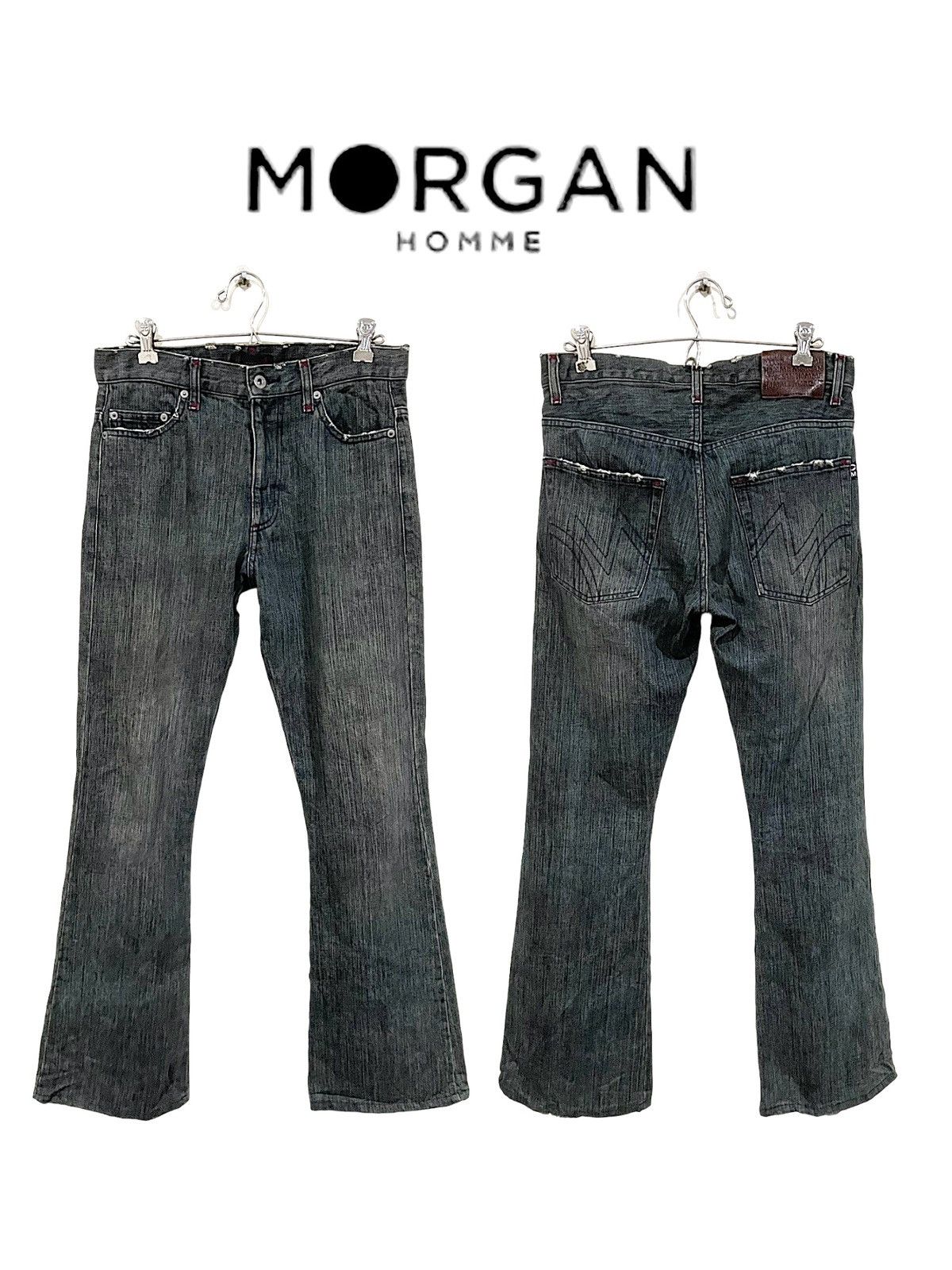 Morgan Homme Rare💥 Morgan Homme Flare Jeans Size US 31 - 1 Thumbnail