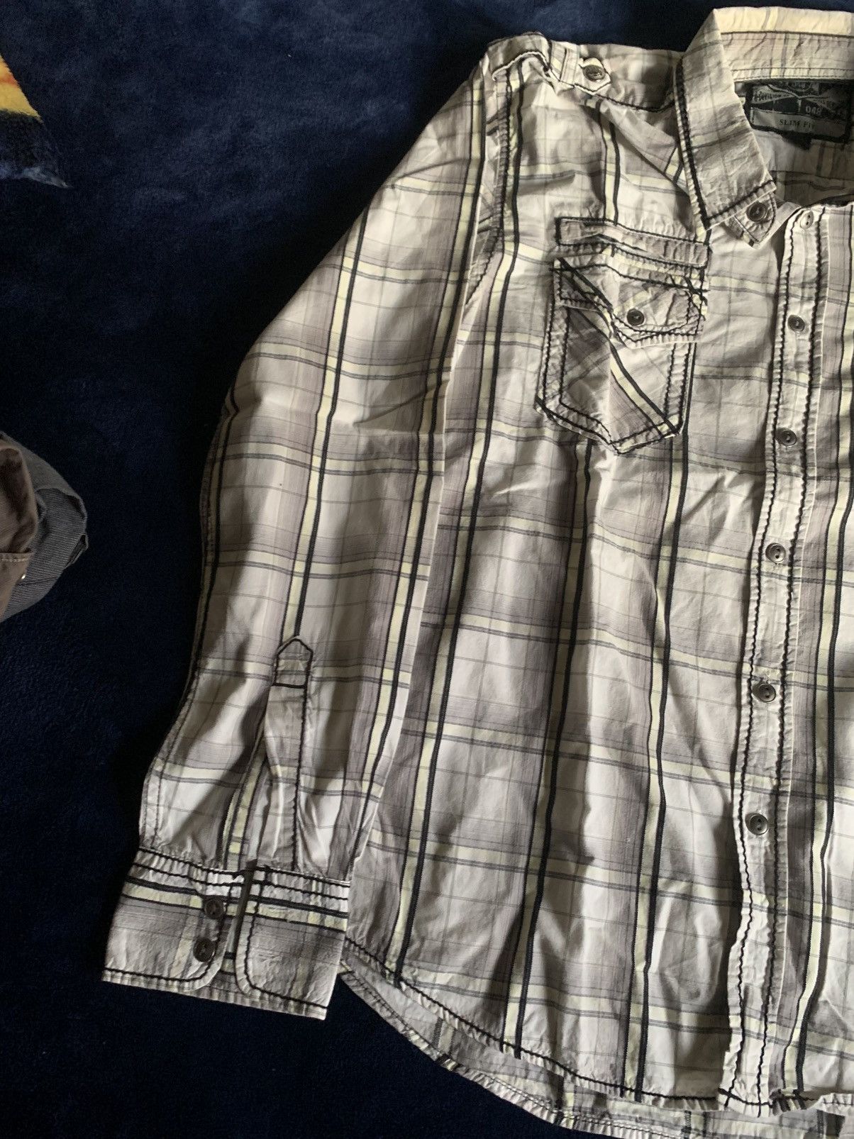Other Buckle Mens Button Up Shirt Men Workwear Casual Old Vintage Size US L / EU 52-54 / 3 - 3 Thumbnail