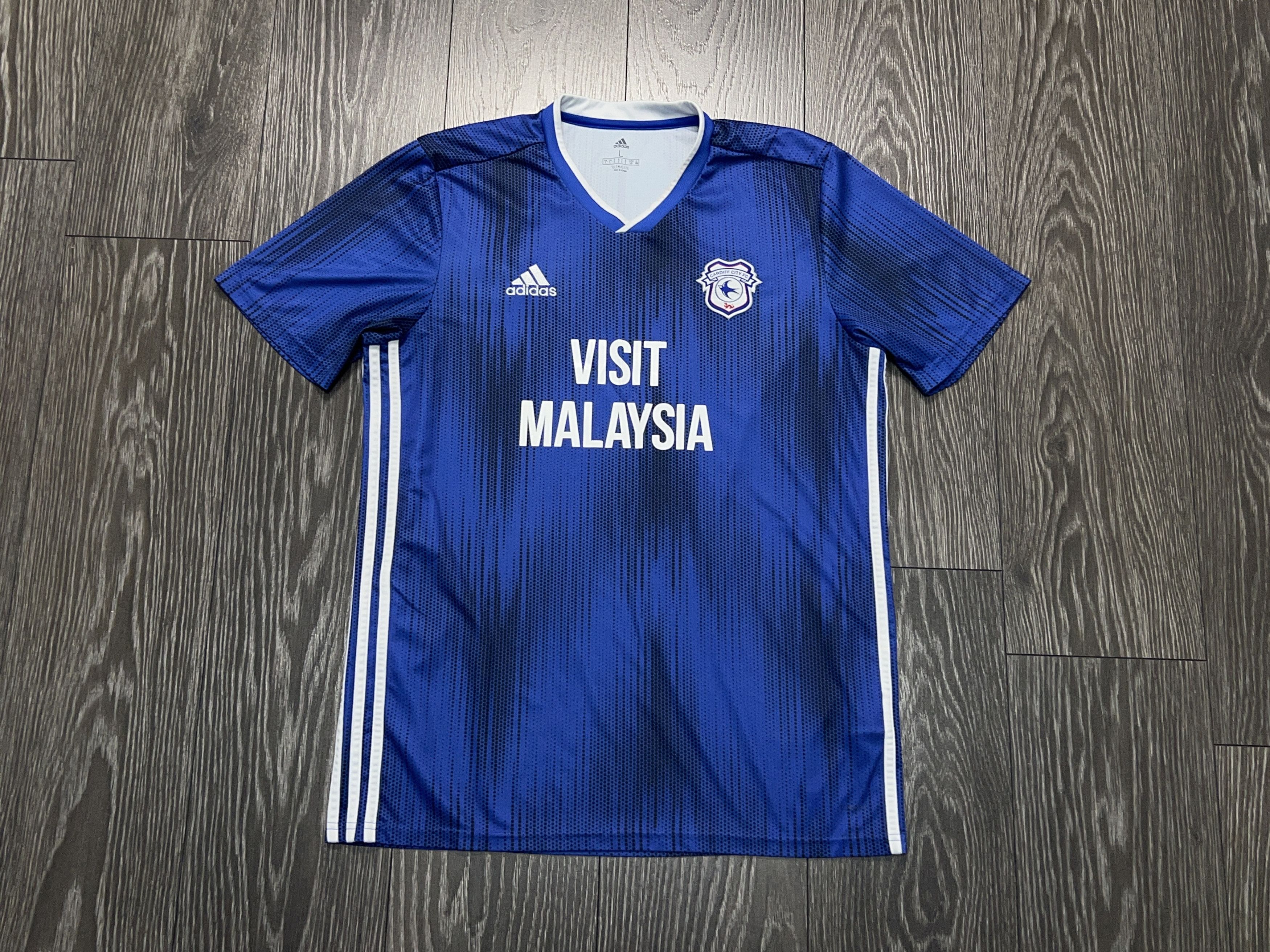 Adidas Cardiff City FC 2019 2020 Home Football Soccer Shirt Jersey Size US L / EU 52-54 / 3 - 1 Thumbnail
