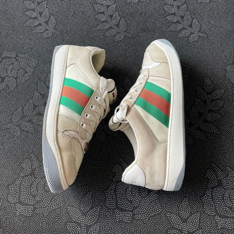 Gucci Gucci Screener Fashion Low-Top Sneakers for Men - Size US 8 / EU 41 - 7 Thumbnail