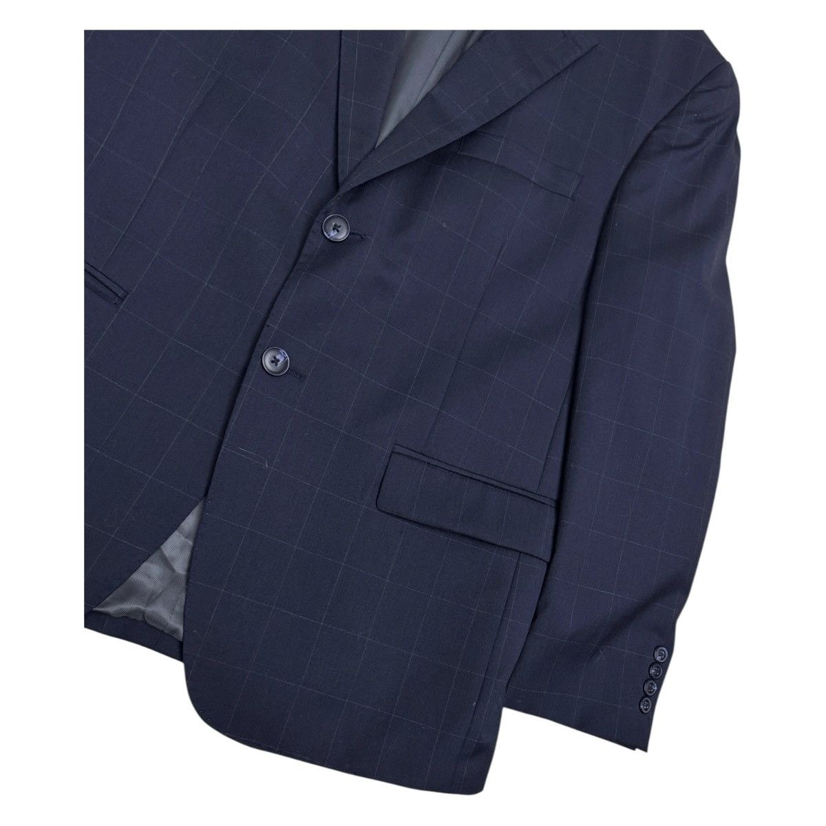 Designer BELLISSIMO 2-piece Wool Business Casual Formal SUIT 40S Size 40S - 6 Thumbnail