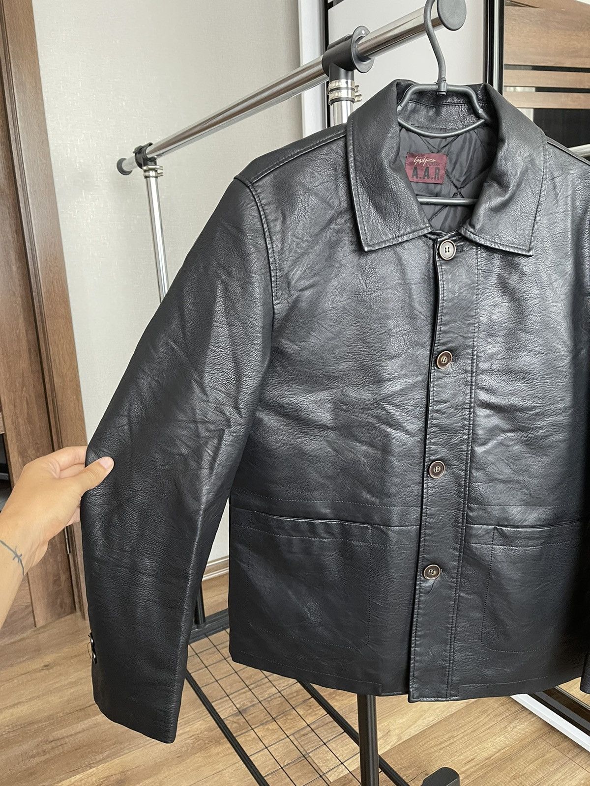 Japanese Brand A.A.R Yohji Yamamoto Vintage Leather Jacket Japan 90s Size US L / EU 52-54 / 3 - 7 Thumbnail
