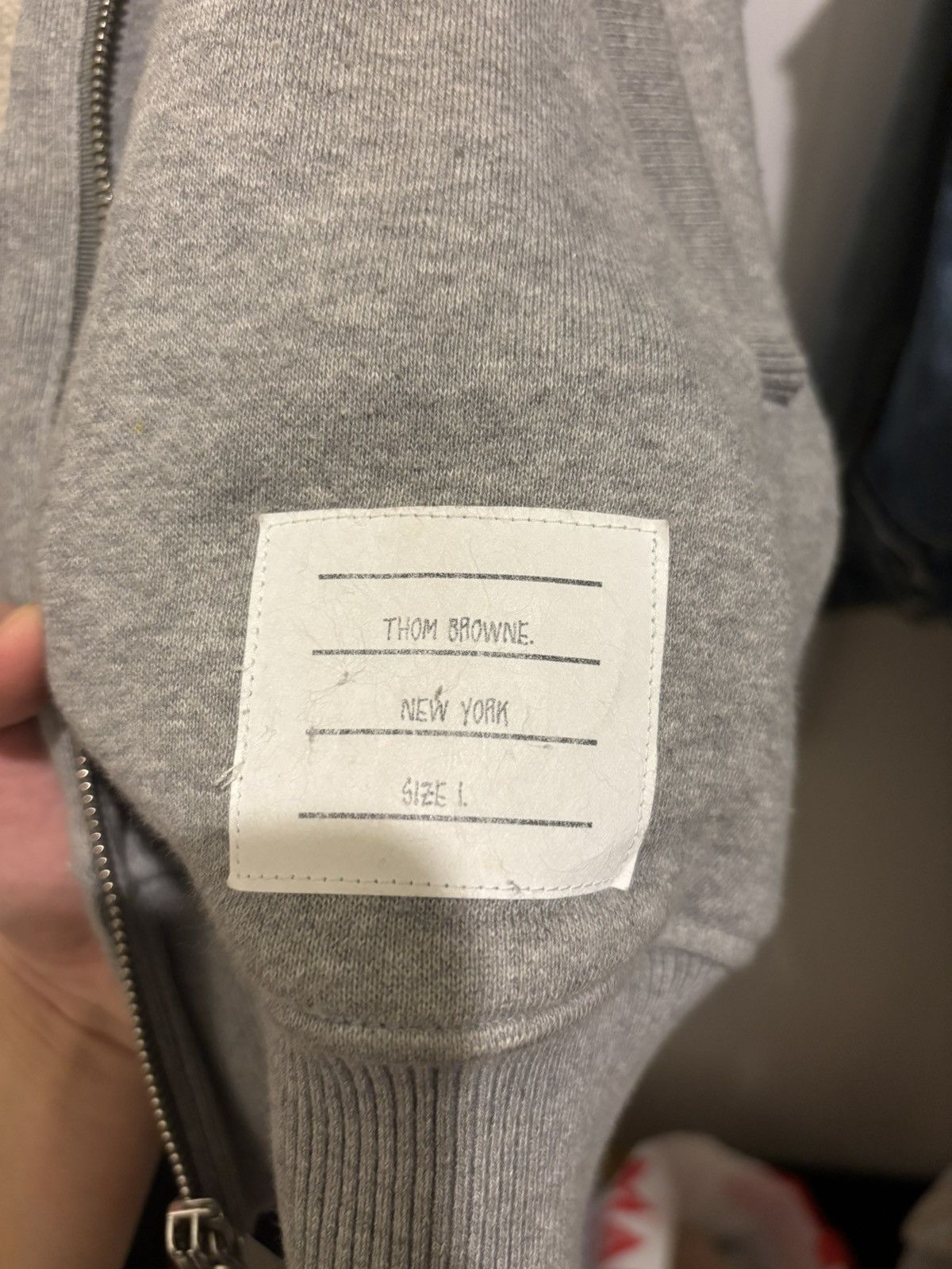 Thom Browne Thom Browne Grey Bomber Jacket Size US S / EU 44-46 / 1 - 9 Thumbnail