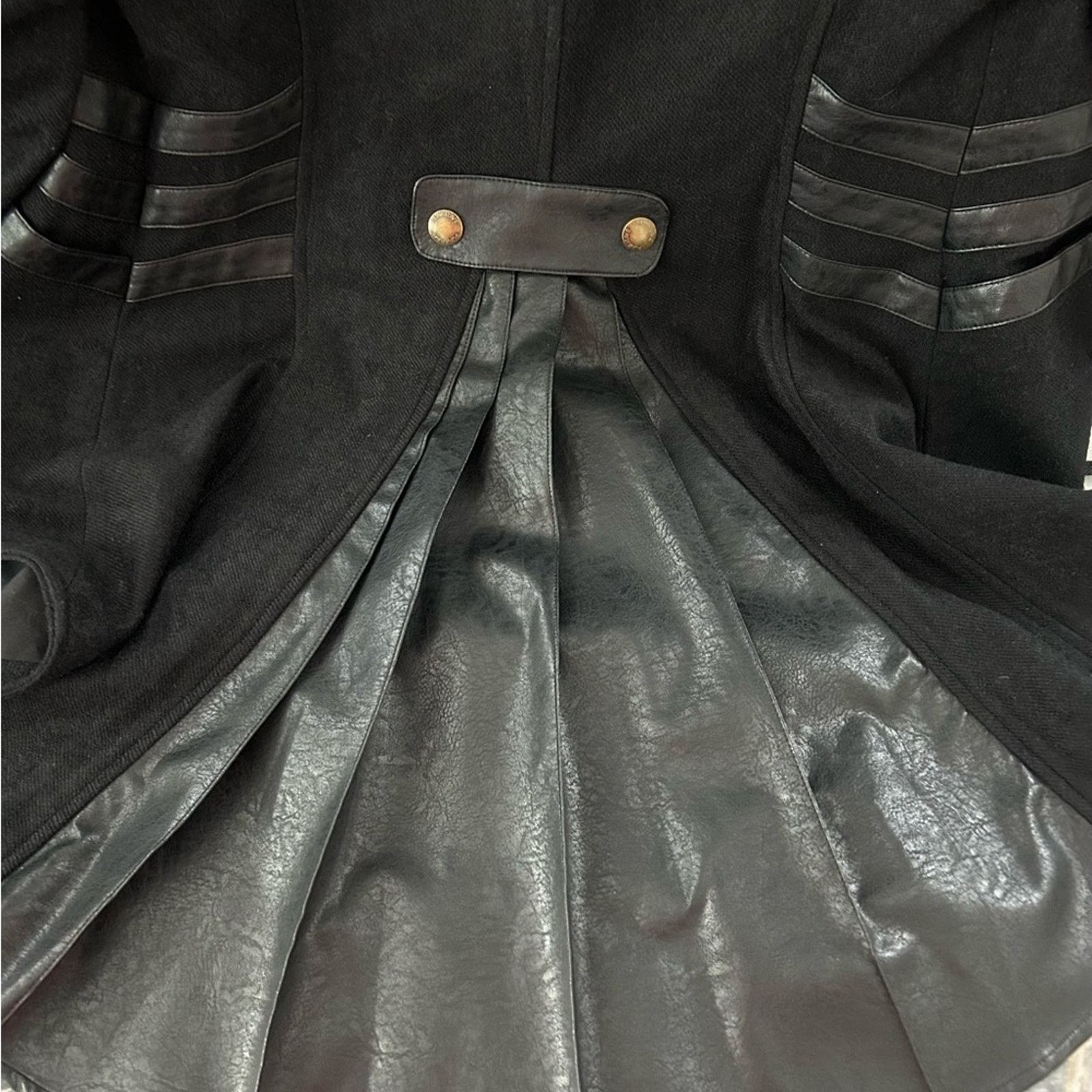 Other Punk Rave steampunk swallow tail leather trim unisex jacket Size US M / EU 48-50 / 2 - 5 Thumbnail