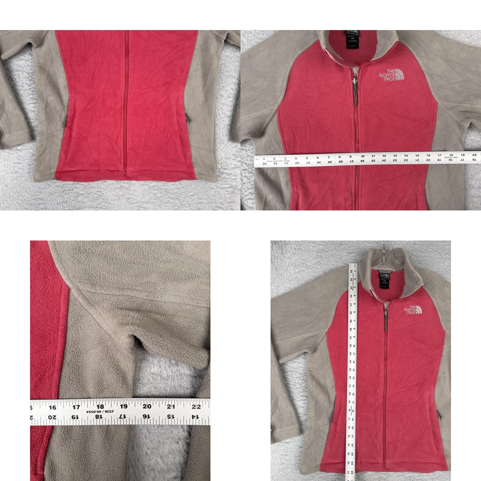 The North Face The North Face Jacket Women Medium Pink Tan Fleece Full Zip Outdoor Hiking Liner Size M / US 6-8 / IT 42-44 - 8 Thumbnail
