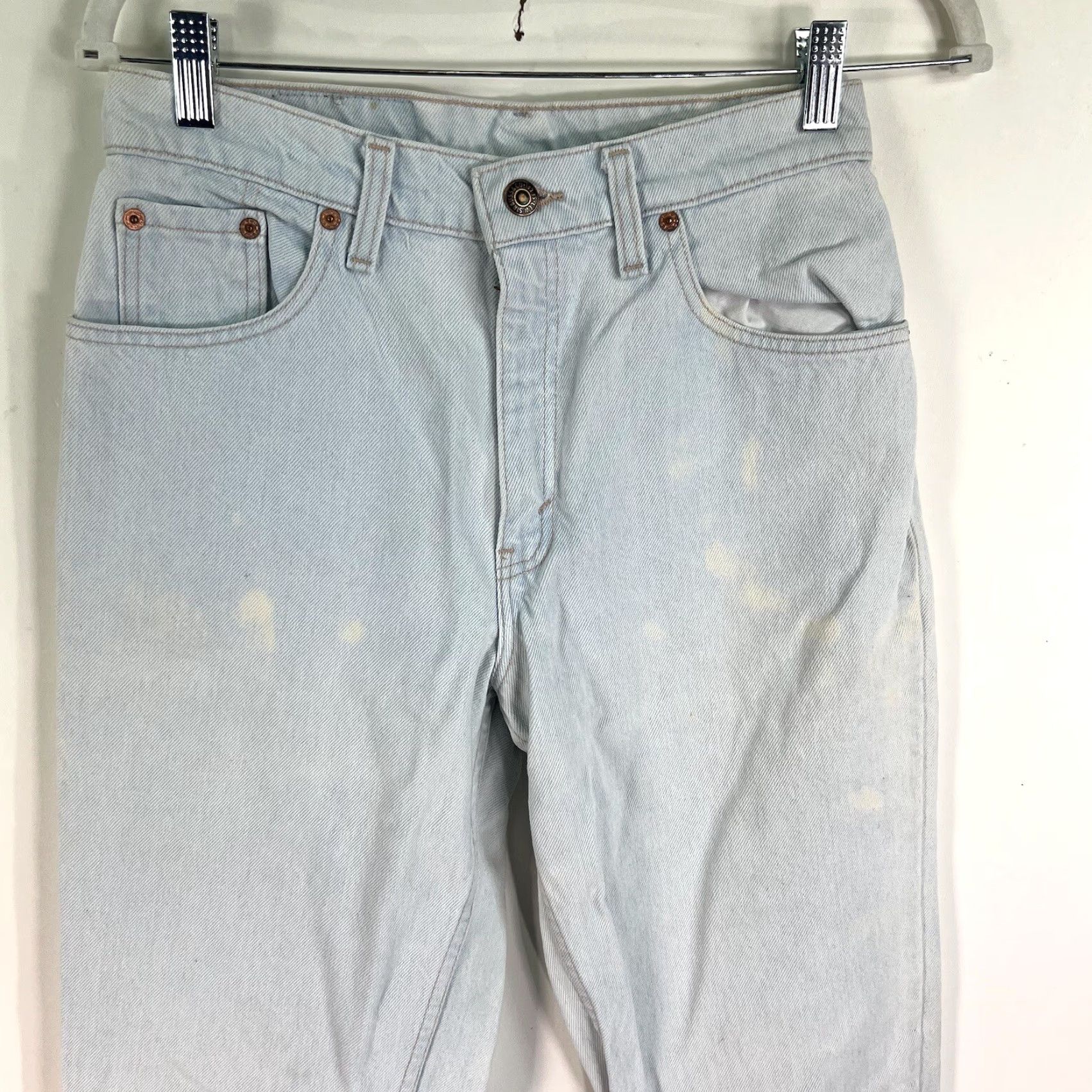 Levi's Vintage Levi's 550 Jeans Women's Relaxed Fit Distressed Denim Size 9 26x30 Blue 80s 90s Size 30" / US 8 / IT 44 - 2 Thumbnail