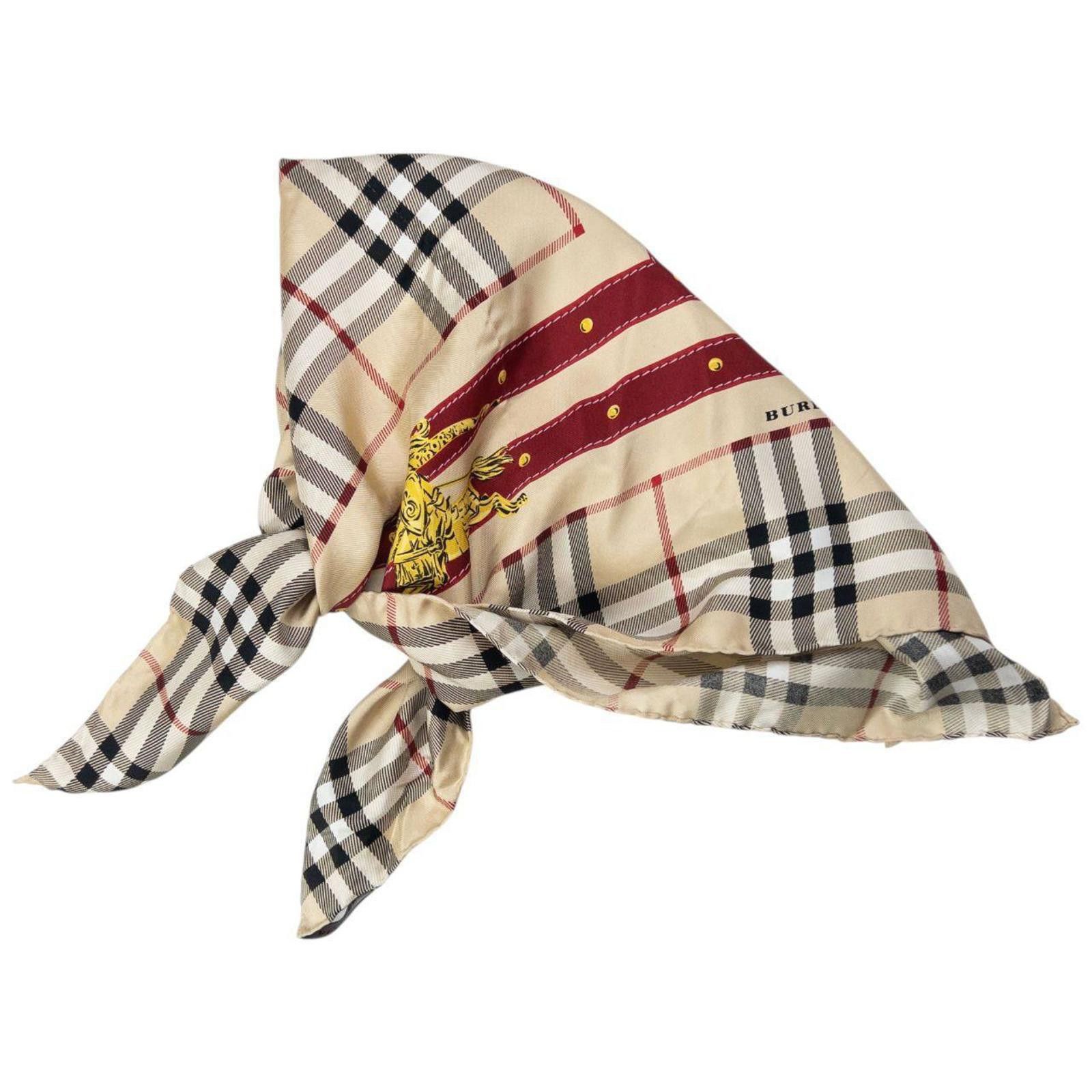 Burberry Vintage Burberry Nova Check Silk Scarf Size ONE SIZE - 7 Thumbnail