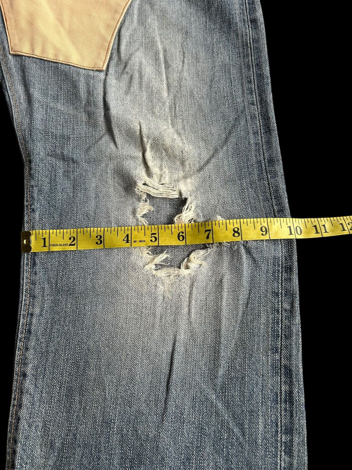 Japanese Brand × Kapital × Vintage Edwin Selvedge Distressed Japanese Denim Jeans Size US 34 / EU 50 - 19 Thumbnail