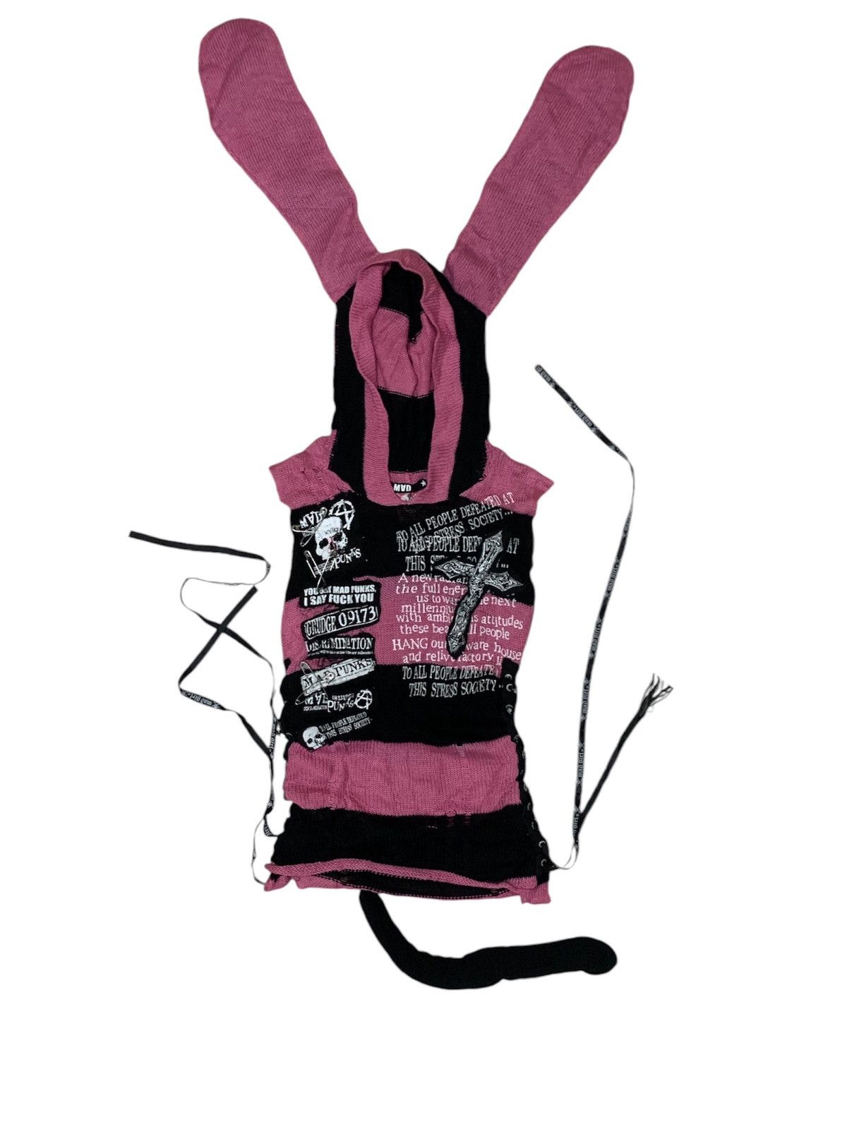 Beauty Beast × Japanese Brand × Seditionaries Mad punk sleeveless cardigan rabbit sedinationaries Size M / US 6-8 / IT 42-44 - 1 Thumbnail