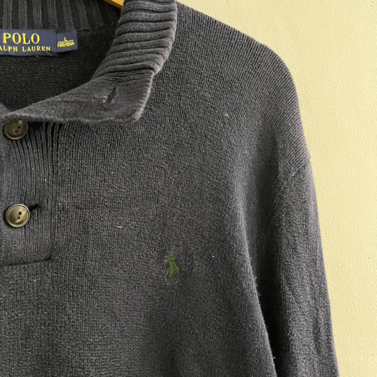 Polo Ralph Lauren Polo Ralph Lauren Halfbutton Knit Sweater Size US L / EU 52-54 / 3 - 4 Thumbnail