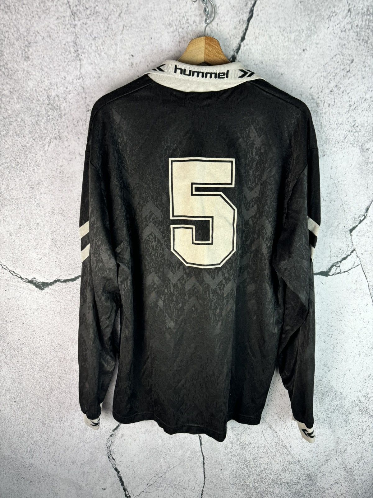 Hummel Vintage Soccer Football jersey Shirt XL 90s kit jersey Size US XL / EU 56 / 4 - 2 Thumbnail