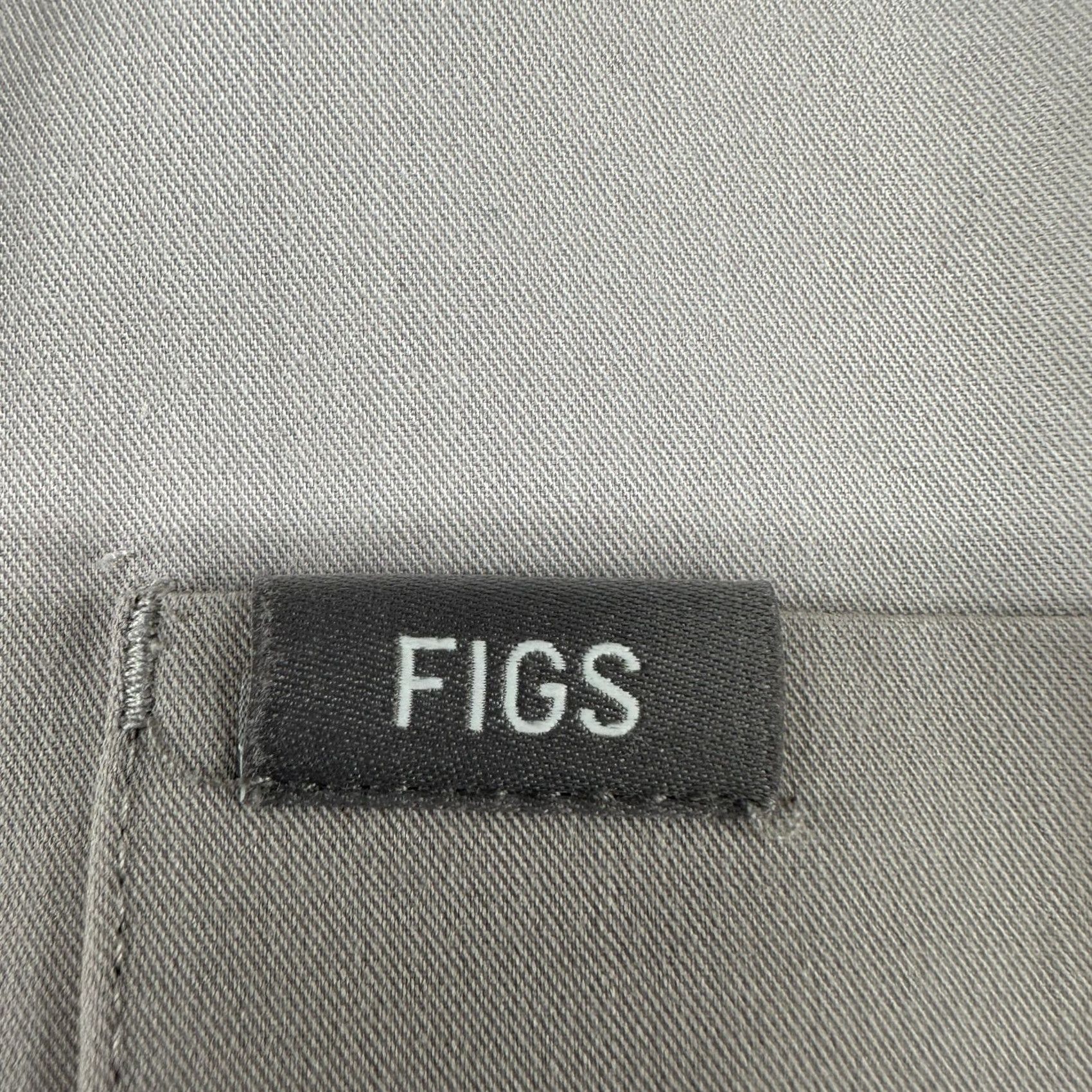 Vintage FIGS Scrub Top Womens S Gray Full Zip V Neck Short Sleeve Technical Masaya Size S / US 4 / IT 40 - 6 Thumbnail