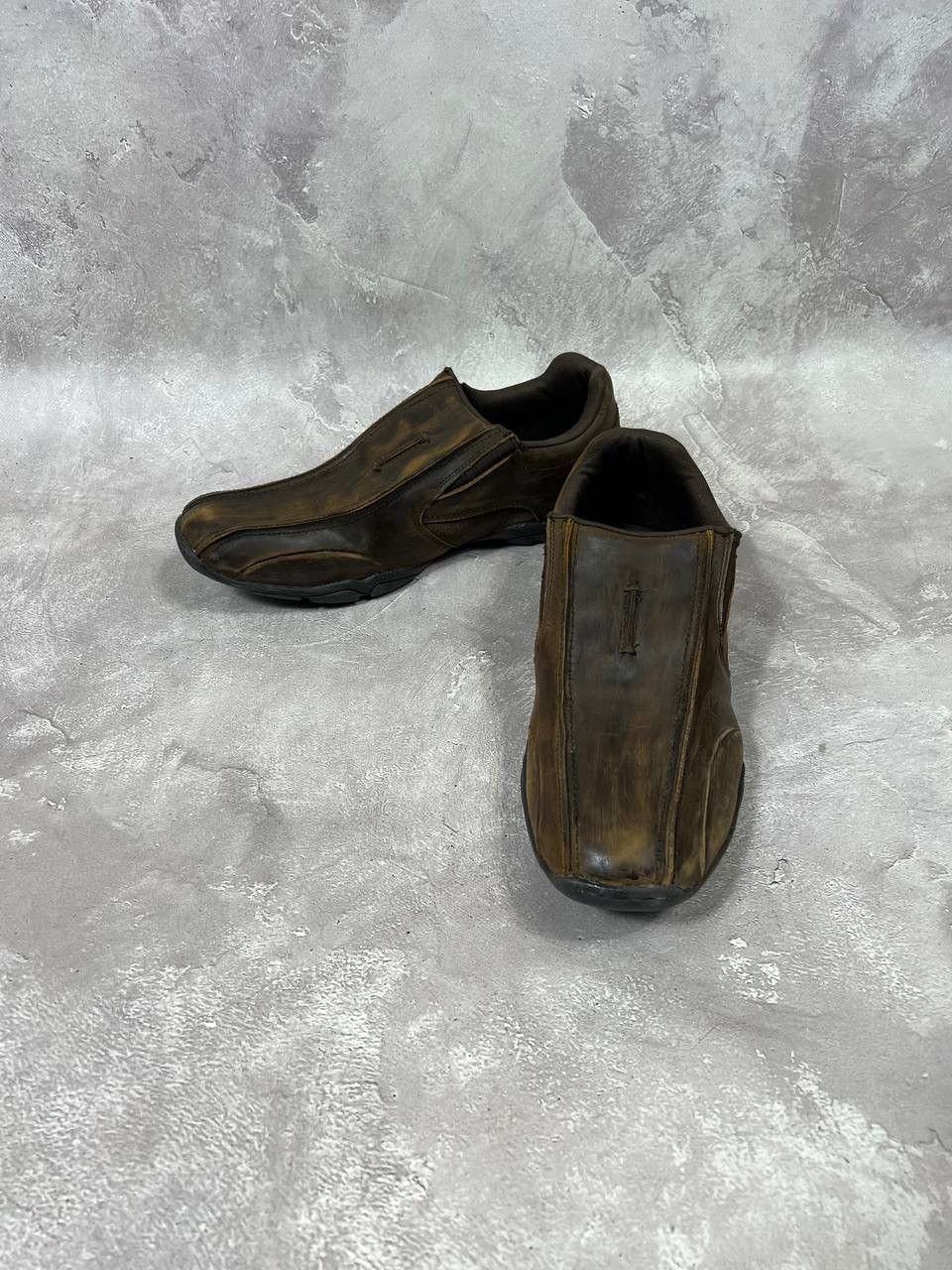 Kangol × Vintage Vintage Kangol Brown Distressed Shoes Size US 11.5 / EU 44-45 - 2 Thumbnail