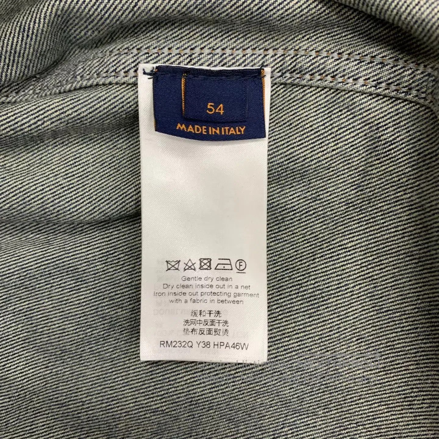 Louis Vuitton Blue Denim Jacket with Embroidered Pocket Patterns. Size US L / EU 52-54 / 3 - 5 Thumbnail