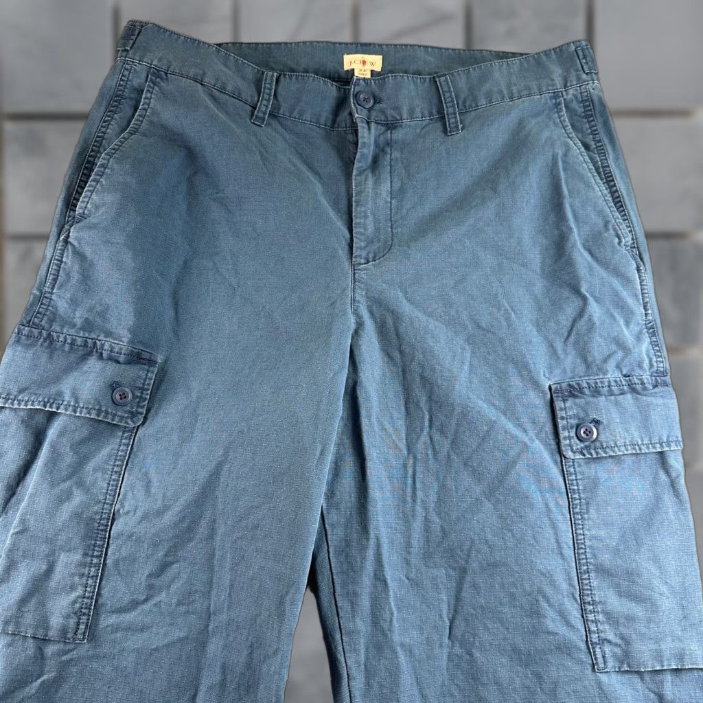 J.Crew JCrew Cargo Pants Mens 32 Blue Baggy Utility Pocket Skater Workwear Size US 32 / EU 48 - 1 Thumbnail