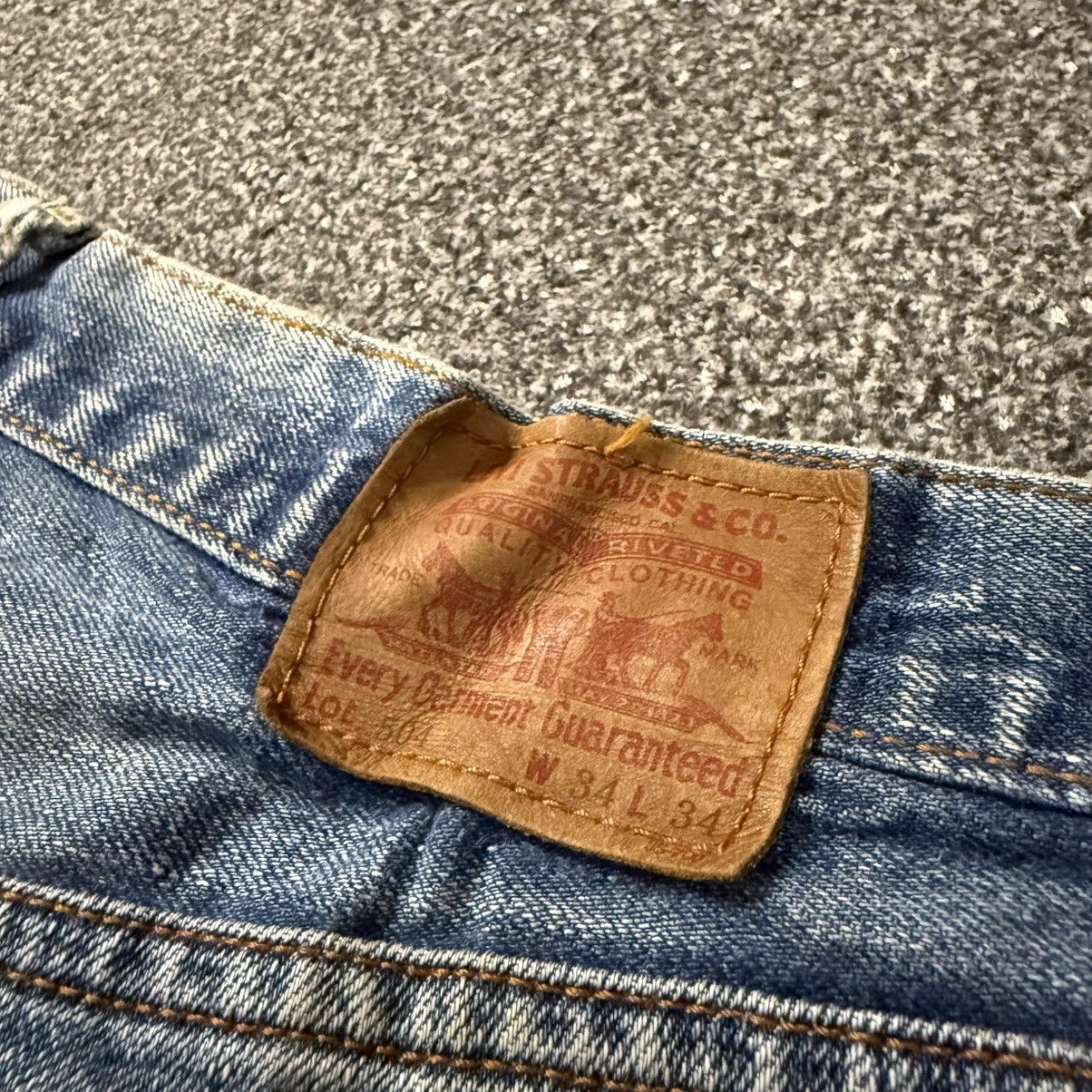 Engineered Garments × Levi's Vintage 90s Levis 504-B3 Distressed Faded Aging Denim USA Size US 34 / EU 50 - 9 Thumbnail